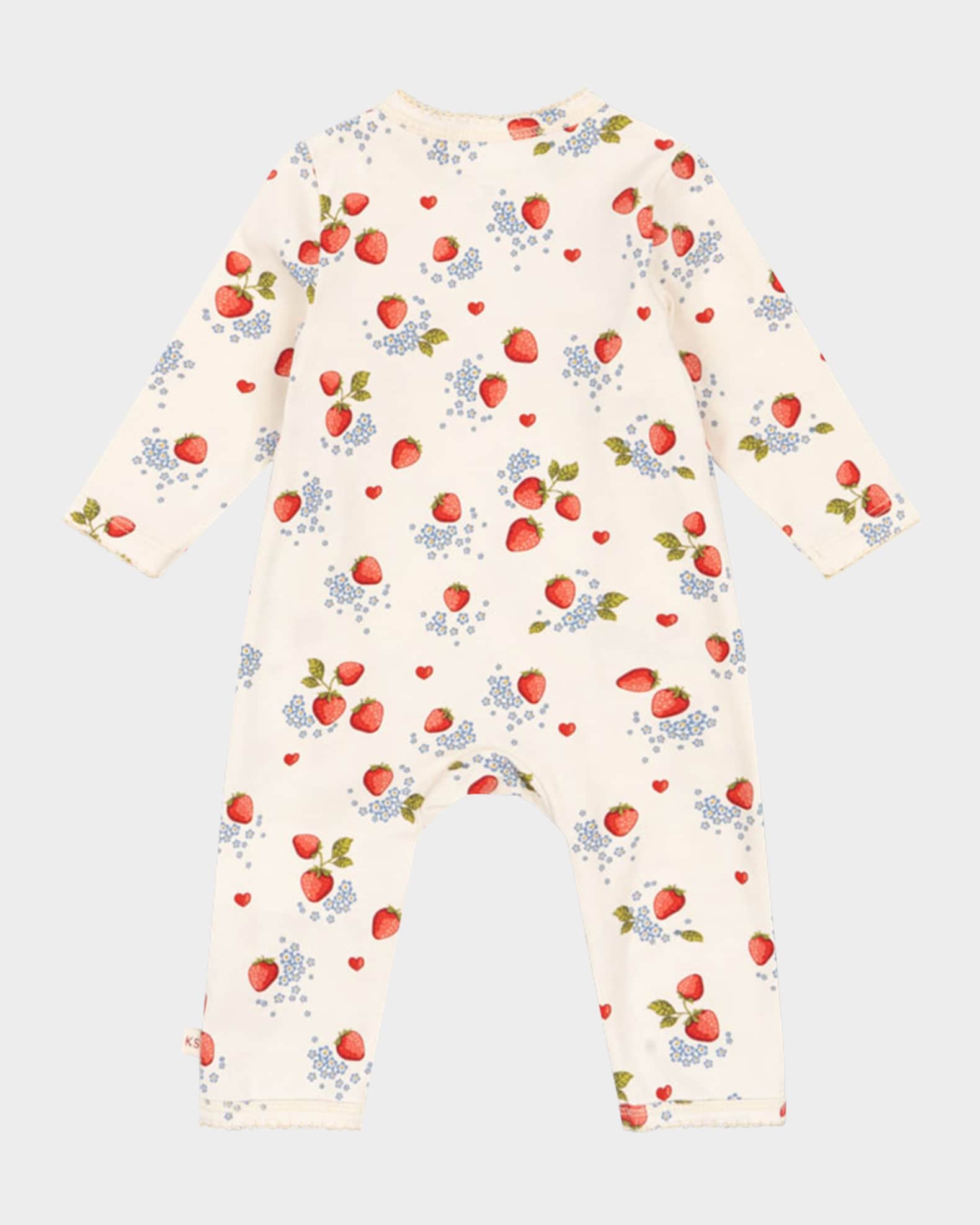 Kid's Fruit Motif Coverall, Size Premie-6M 1