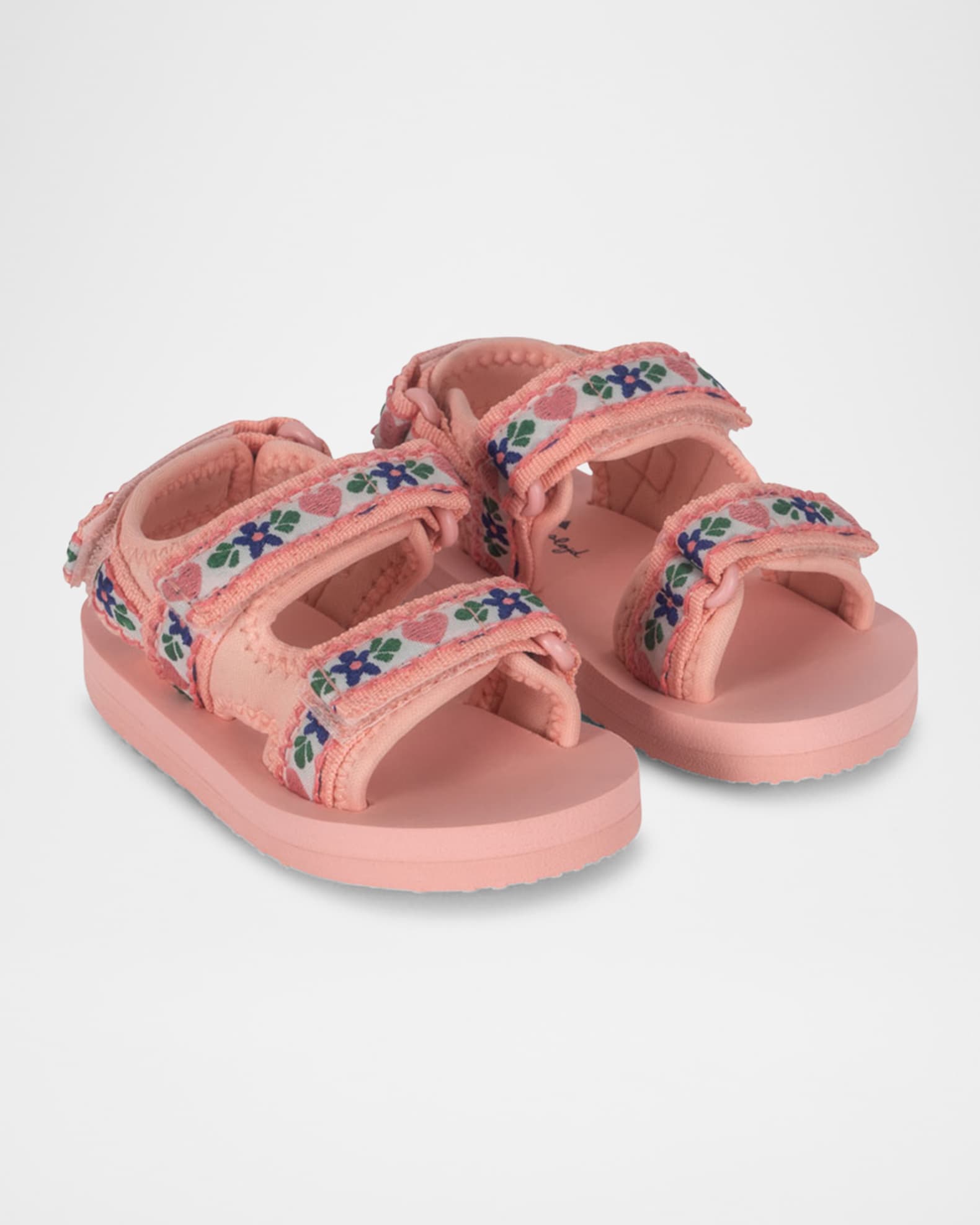 Girl's Flower Printed Grip-Strap Sandals, Baby/Toddler/Kids 1