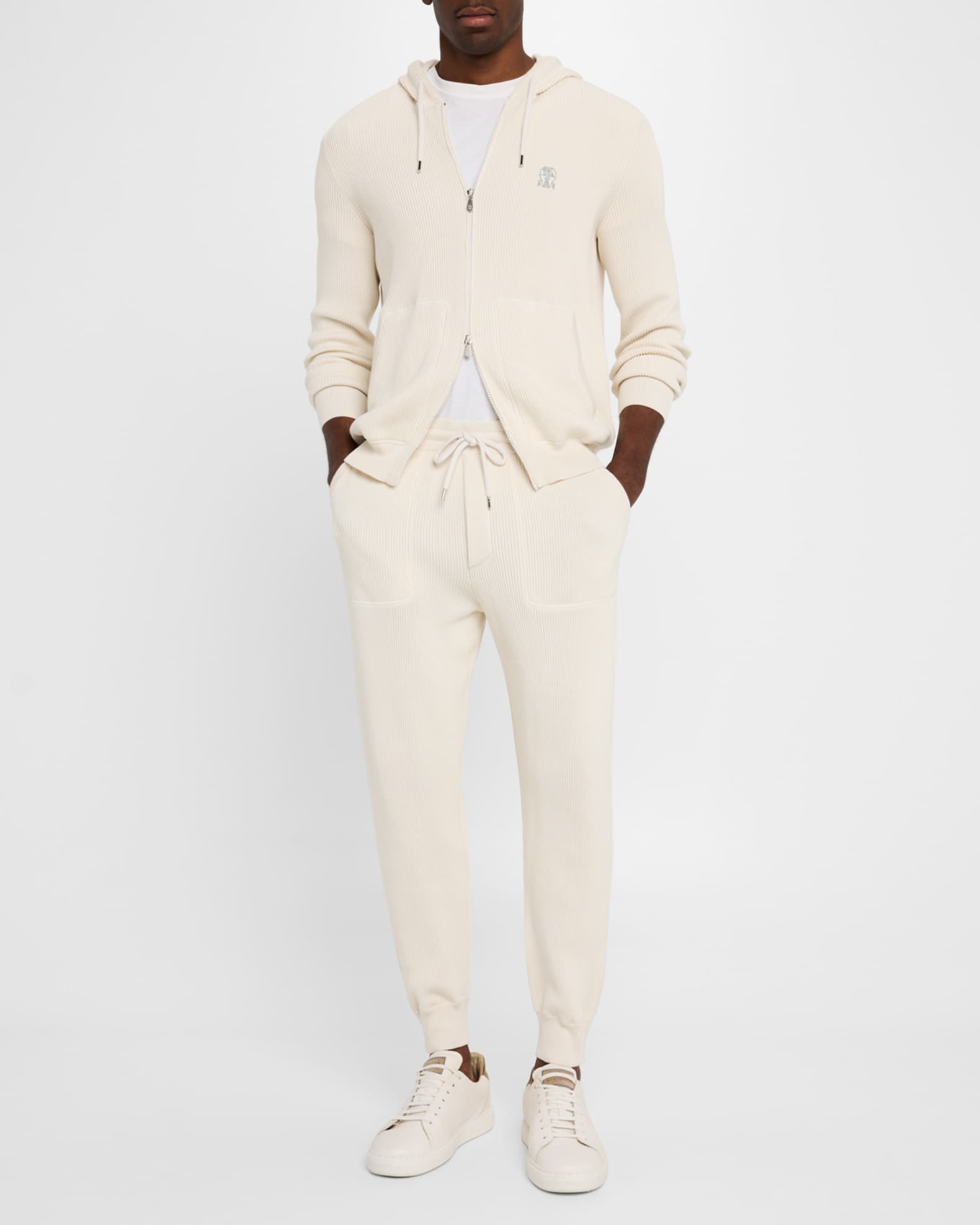 Men's Ribbed Cotton Sweatpants 1