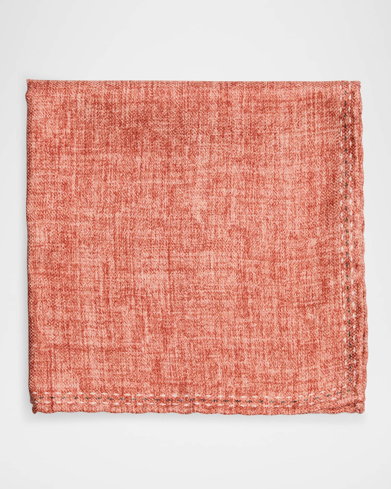 Men's Solid Silk Pocket Square