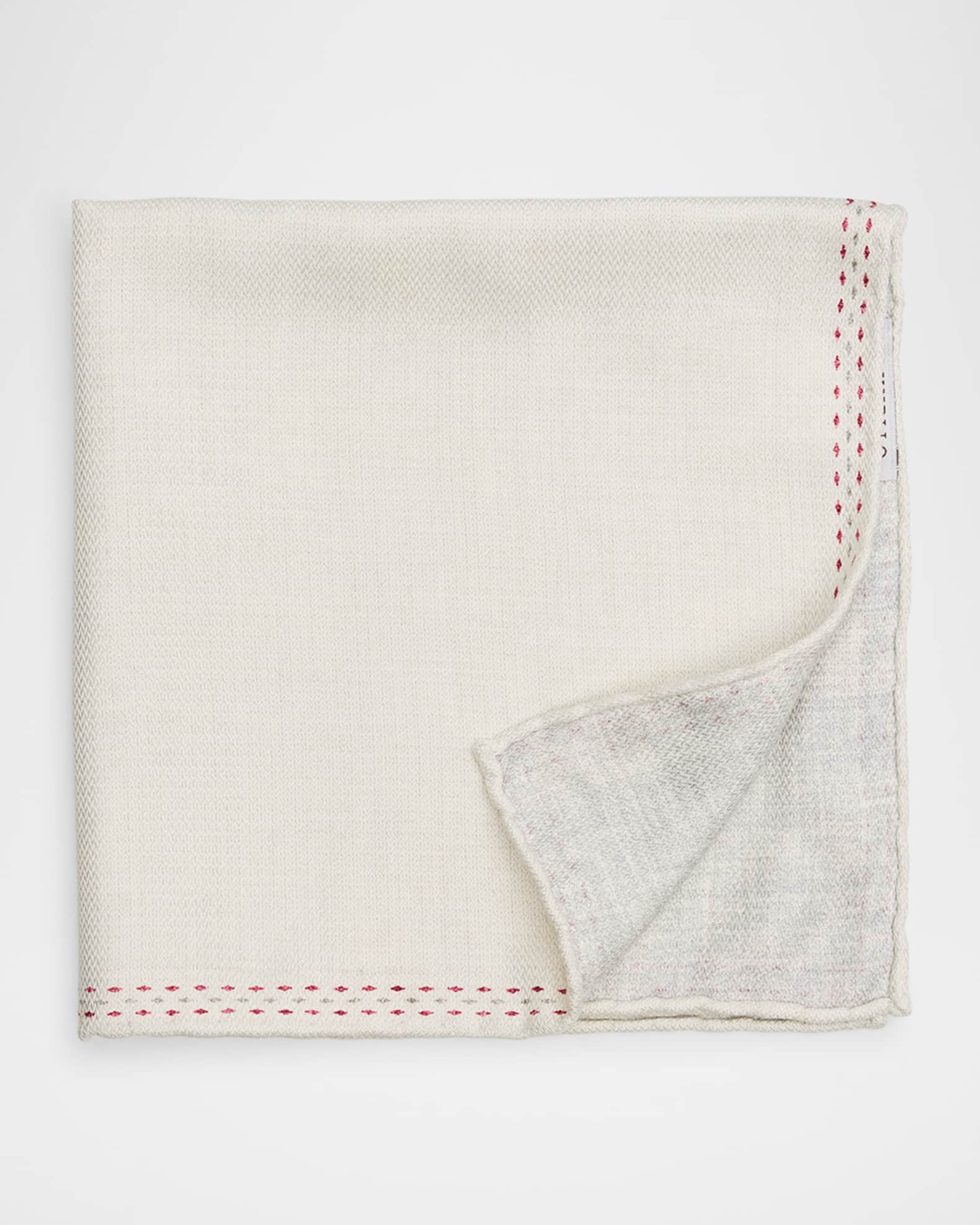 Men's Solid Silk Pocket Square 1
