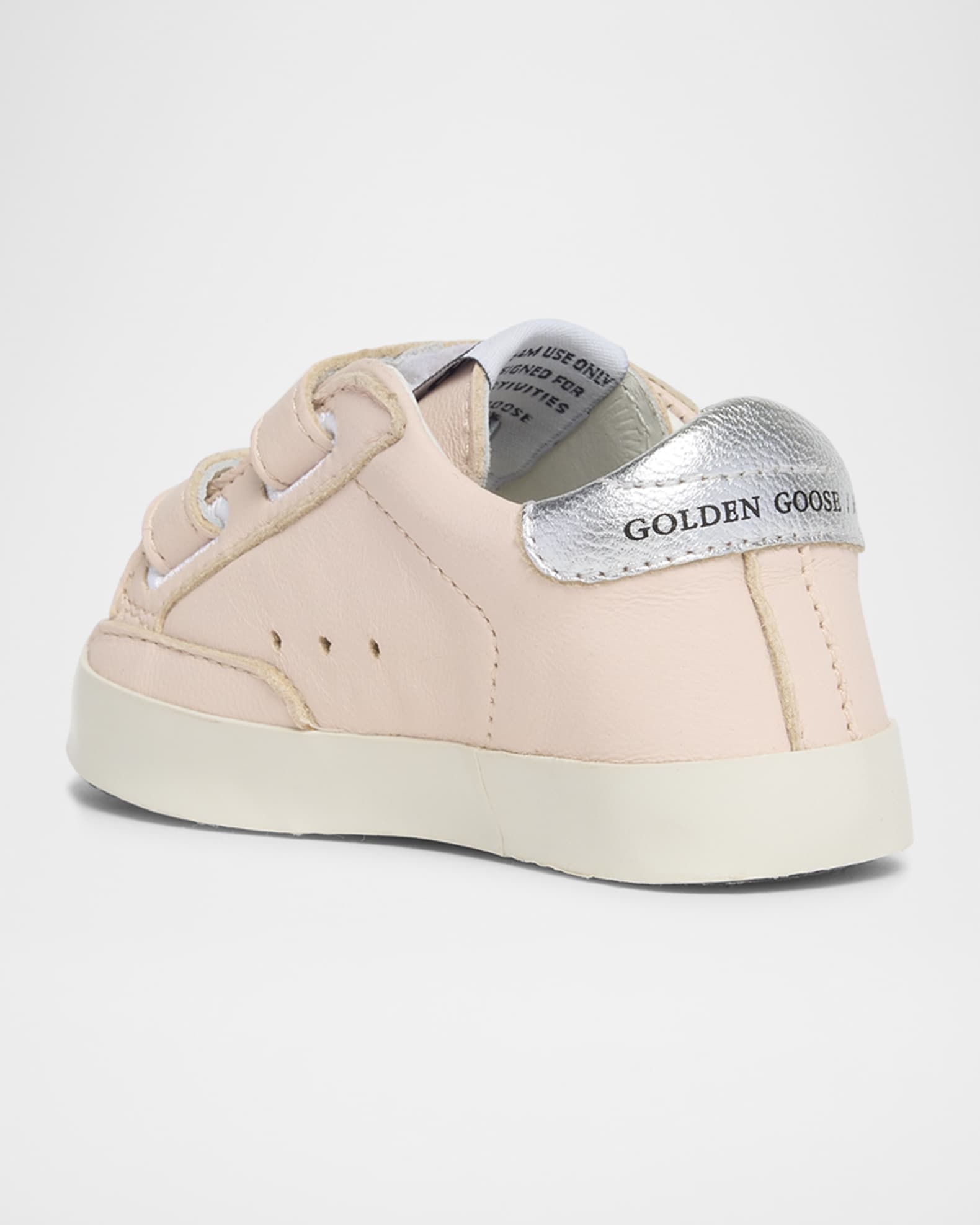 Girl's School Laminated Star Sneakers, Baby 1