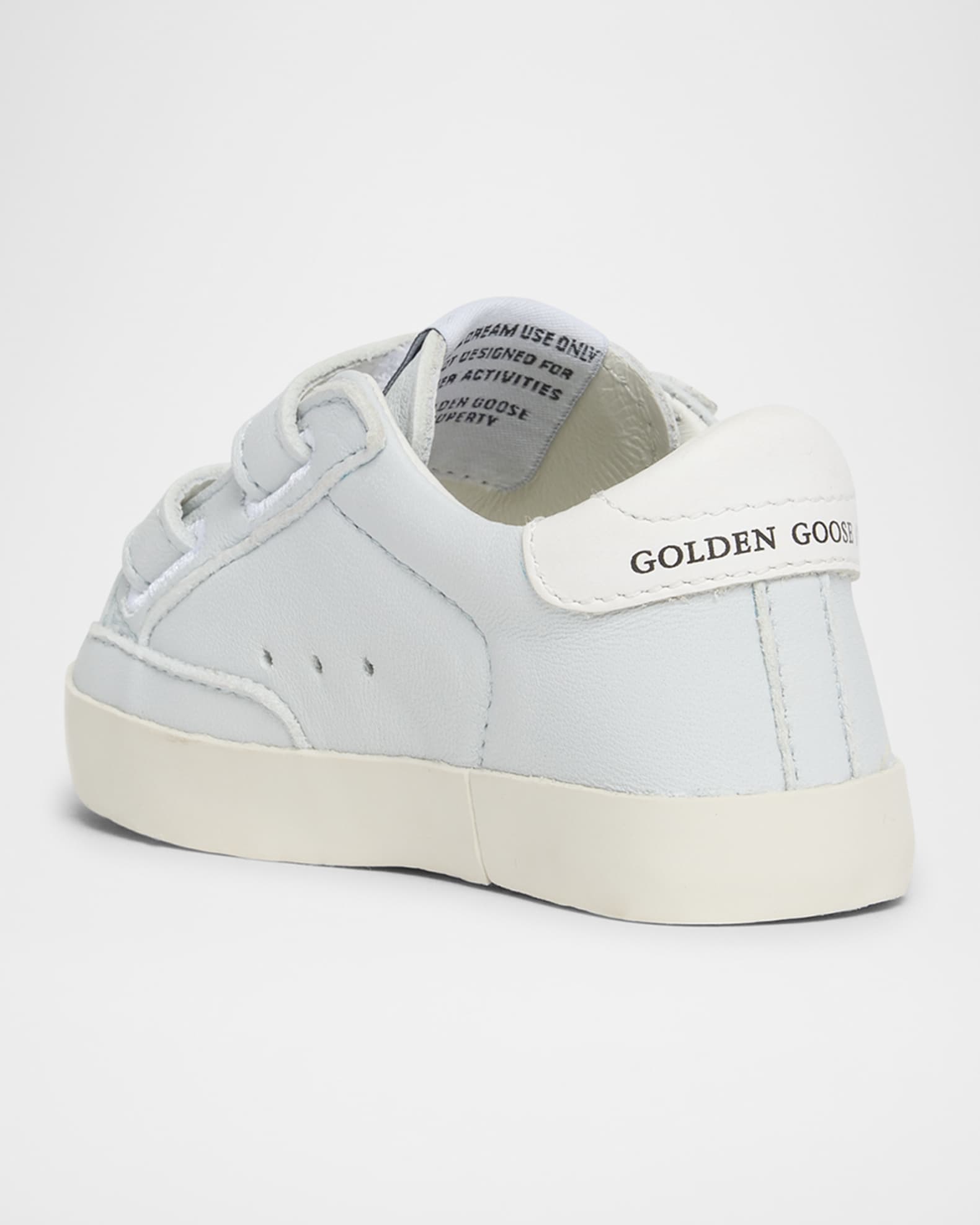 Boy's School Leather Low Top Sneakers, Baby 1