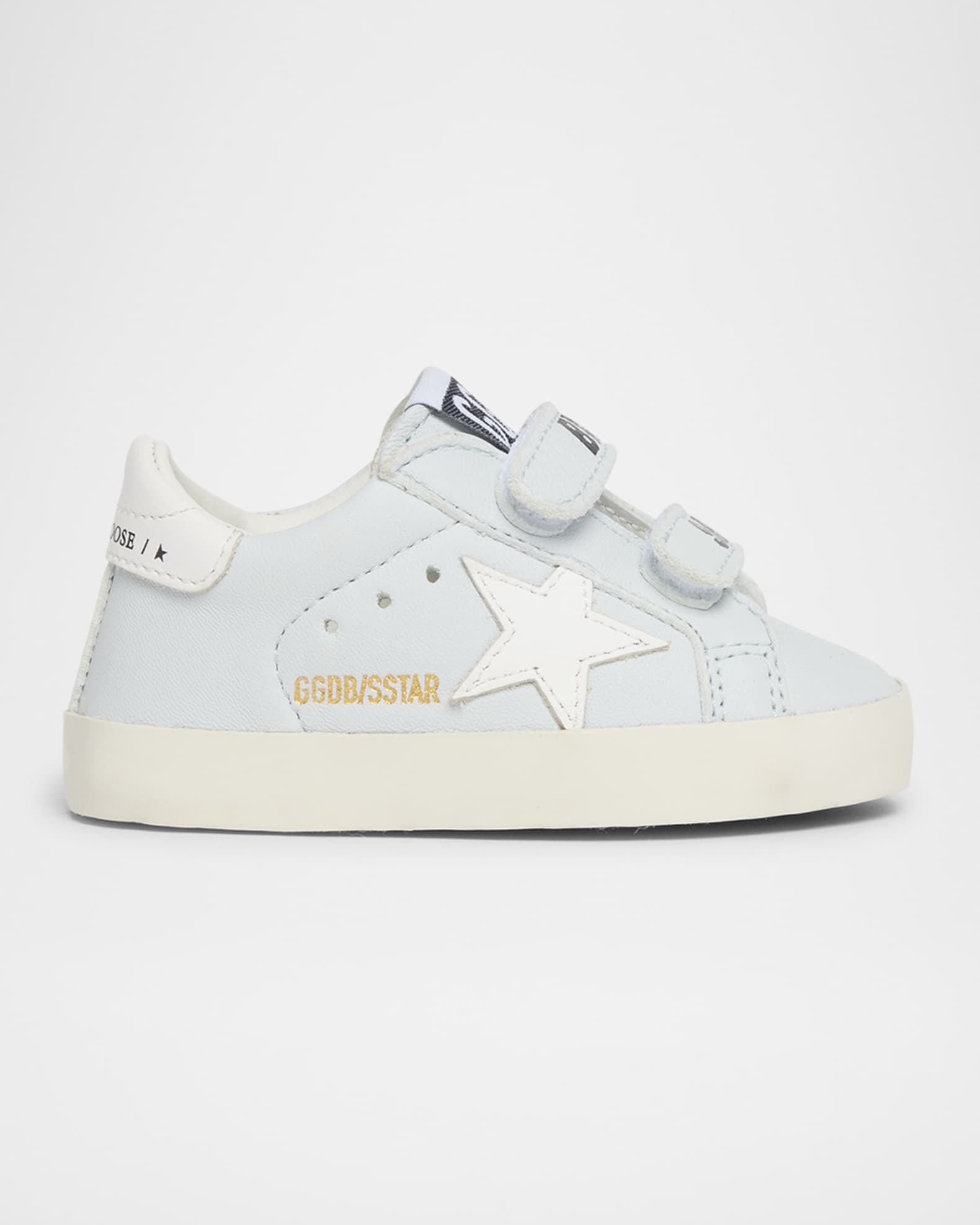 Boy's School Leather Low Top Sneakers, Baby 0