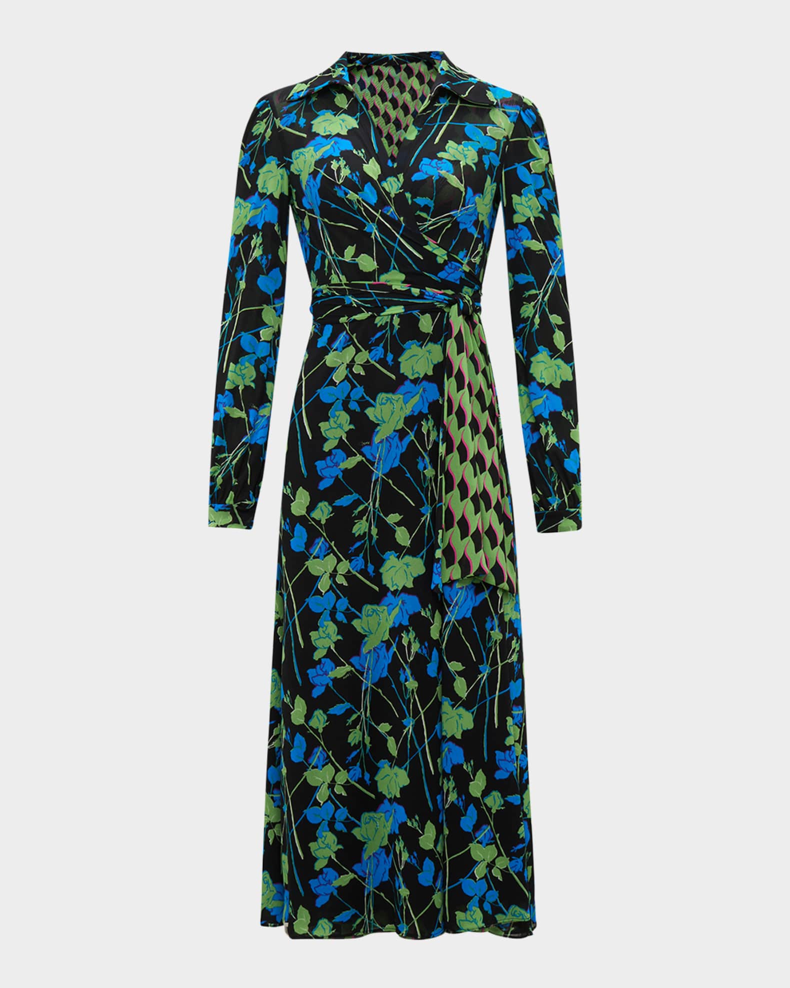 Phoenix Reversible Midi Wrap Dress 0