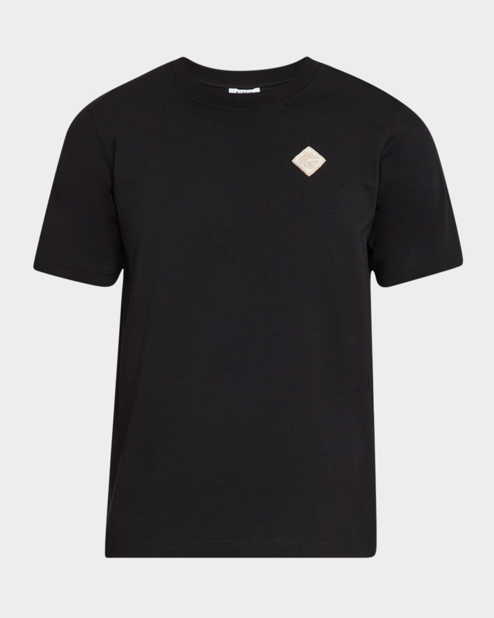 Men's Embellished Patch T-Shirt 0