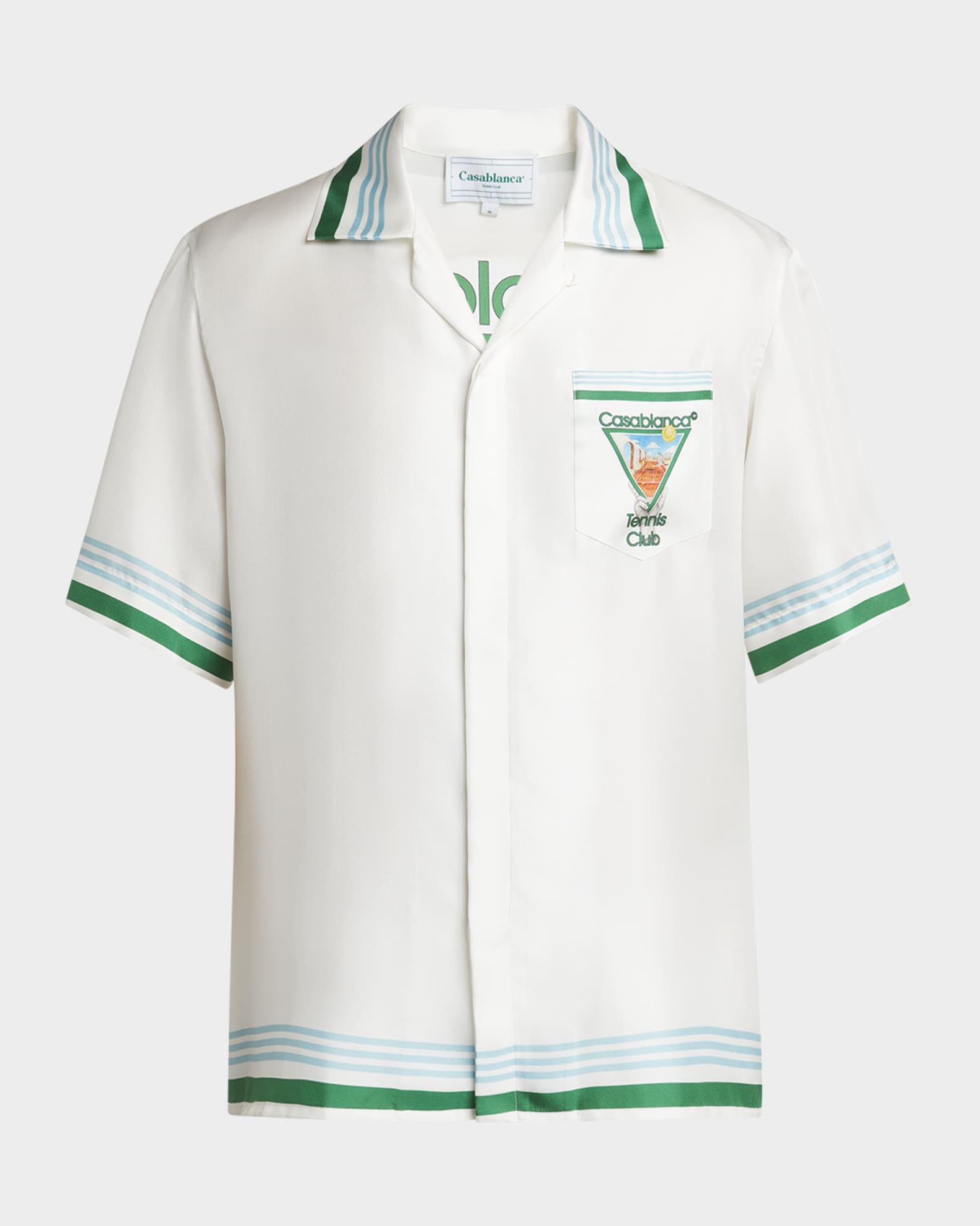 Men's Metaphysical Tennis Icon Silk Camp Shirt 0
