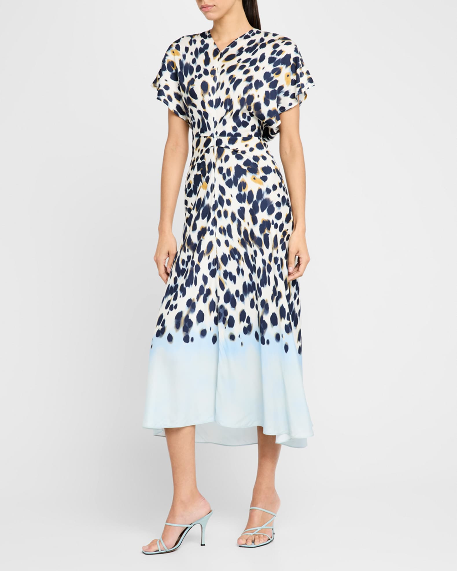 Remy Printed Short-Sleeve Midi Dress 1
