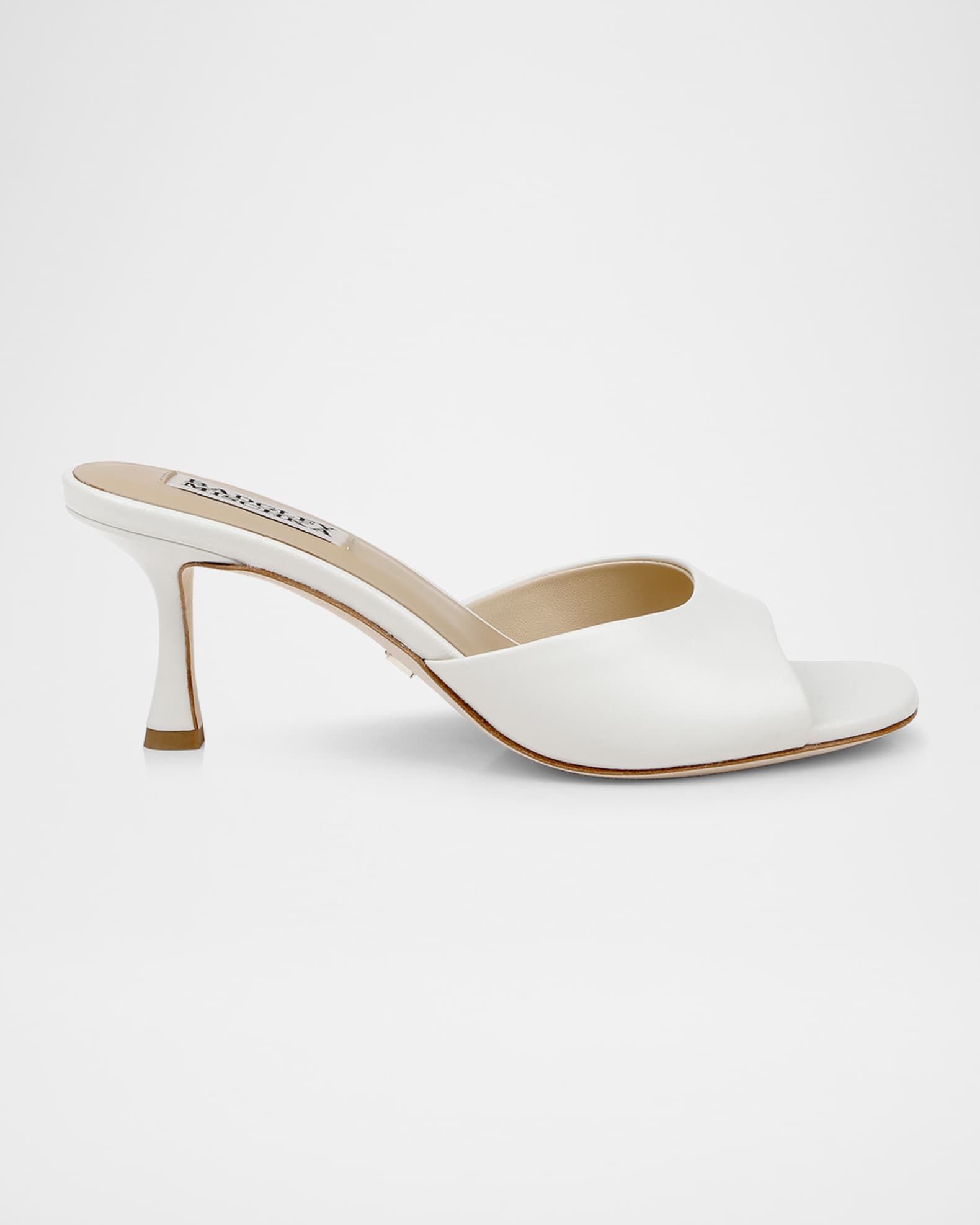 Draya Leather Kitten-Heel Mules 0