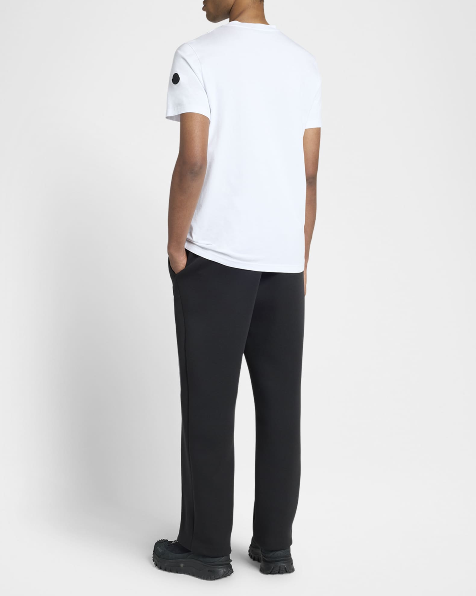 Moncler Men's Blurred Logo Crewneck T-Shirt | Neiman Marcus