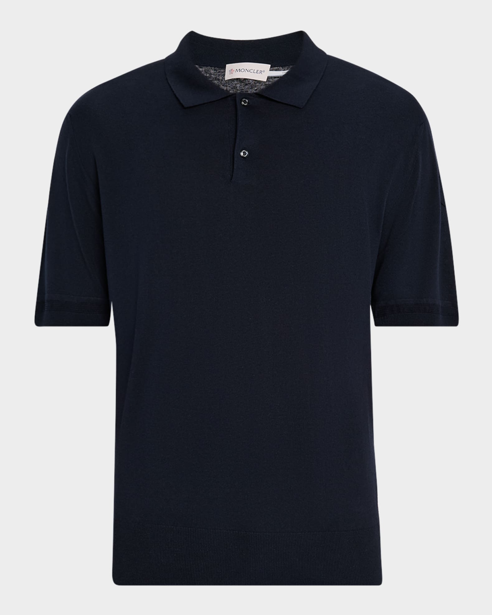 Men's Silk and Linen Knit Polo Shirt 0