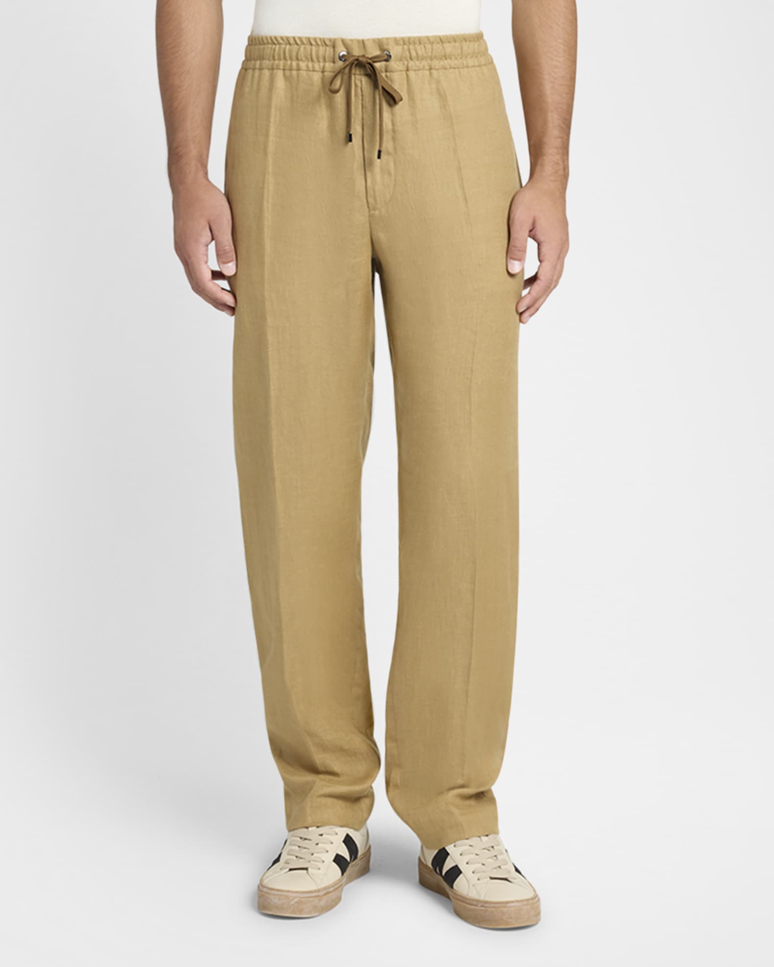 Men's Twill Linen Trousers 1