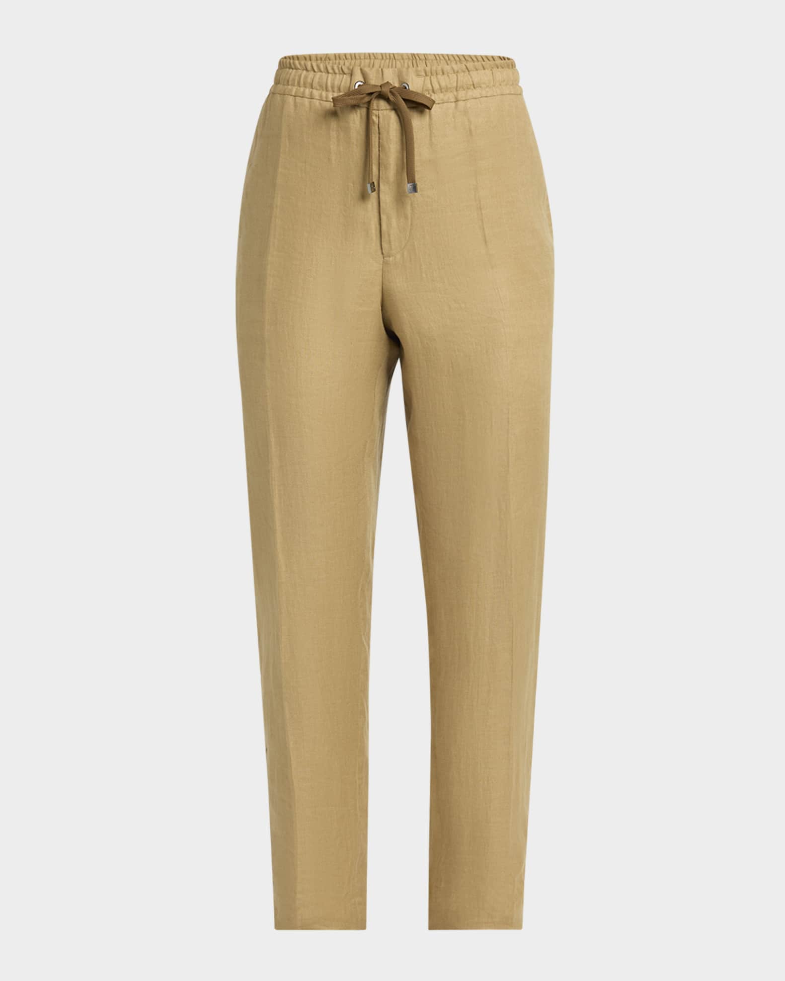 Men's Twill Linen Trousers 0