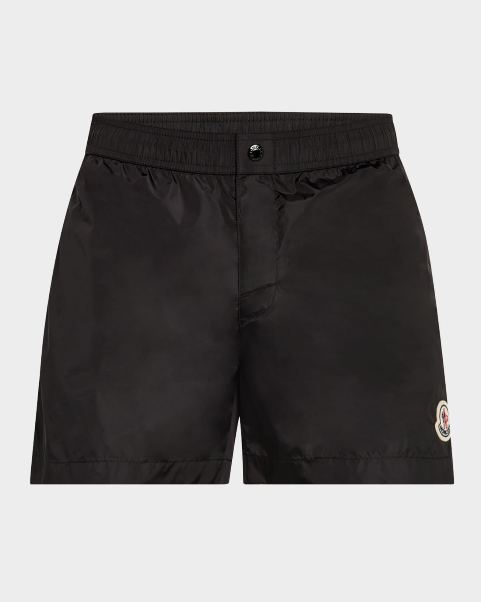 MONCLER サイドストライプ ショートパンツナイロン Moncler Men's Side-Stripe Nylon Swim Shorts | Neiman Marcus