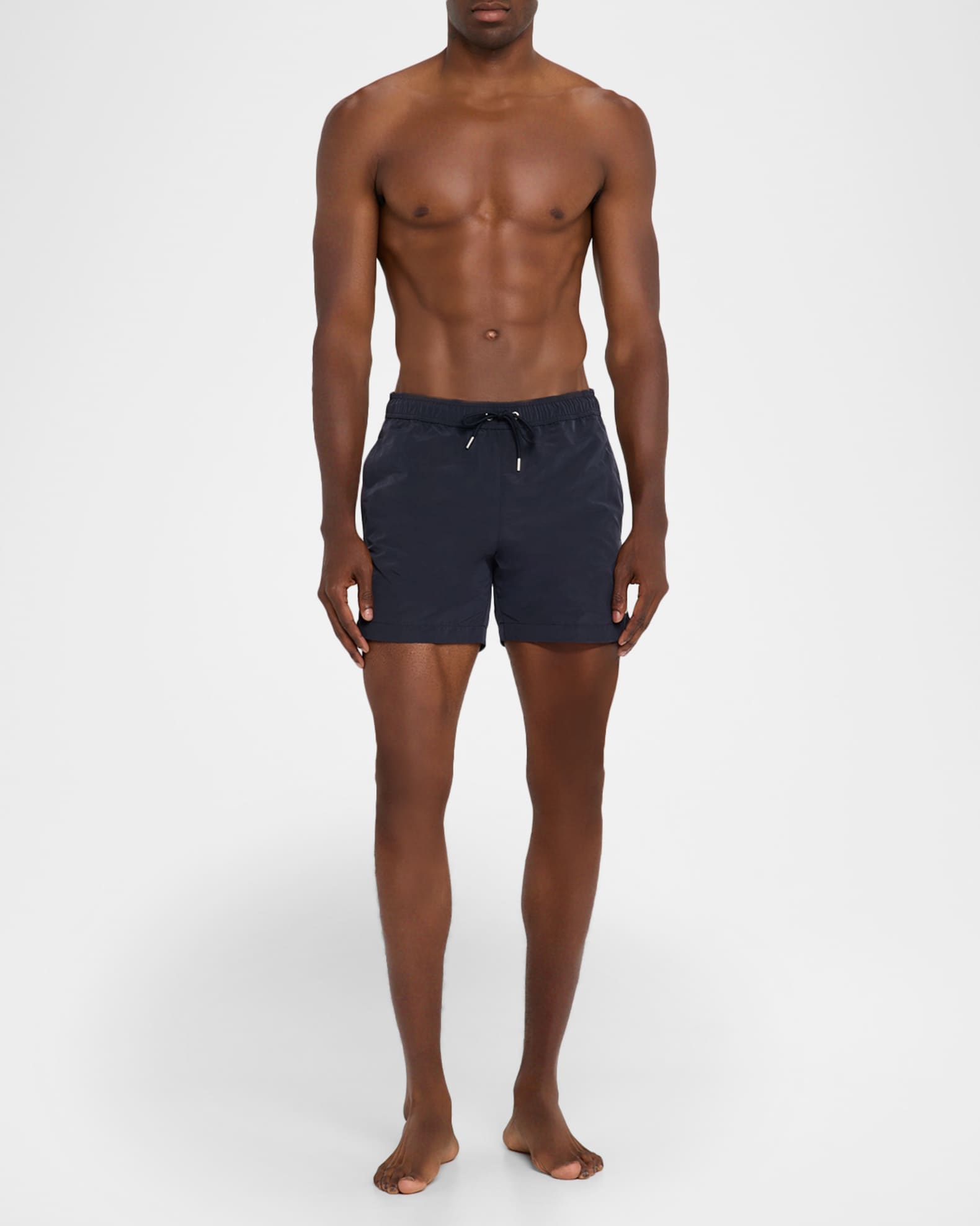 Moncler Men's Slim Logo Swim Shorts | Neiman Marcus