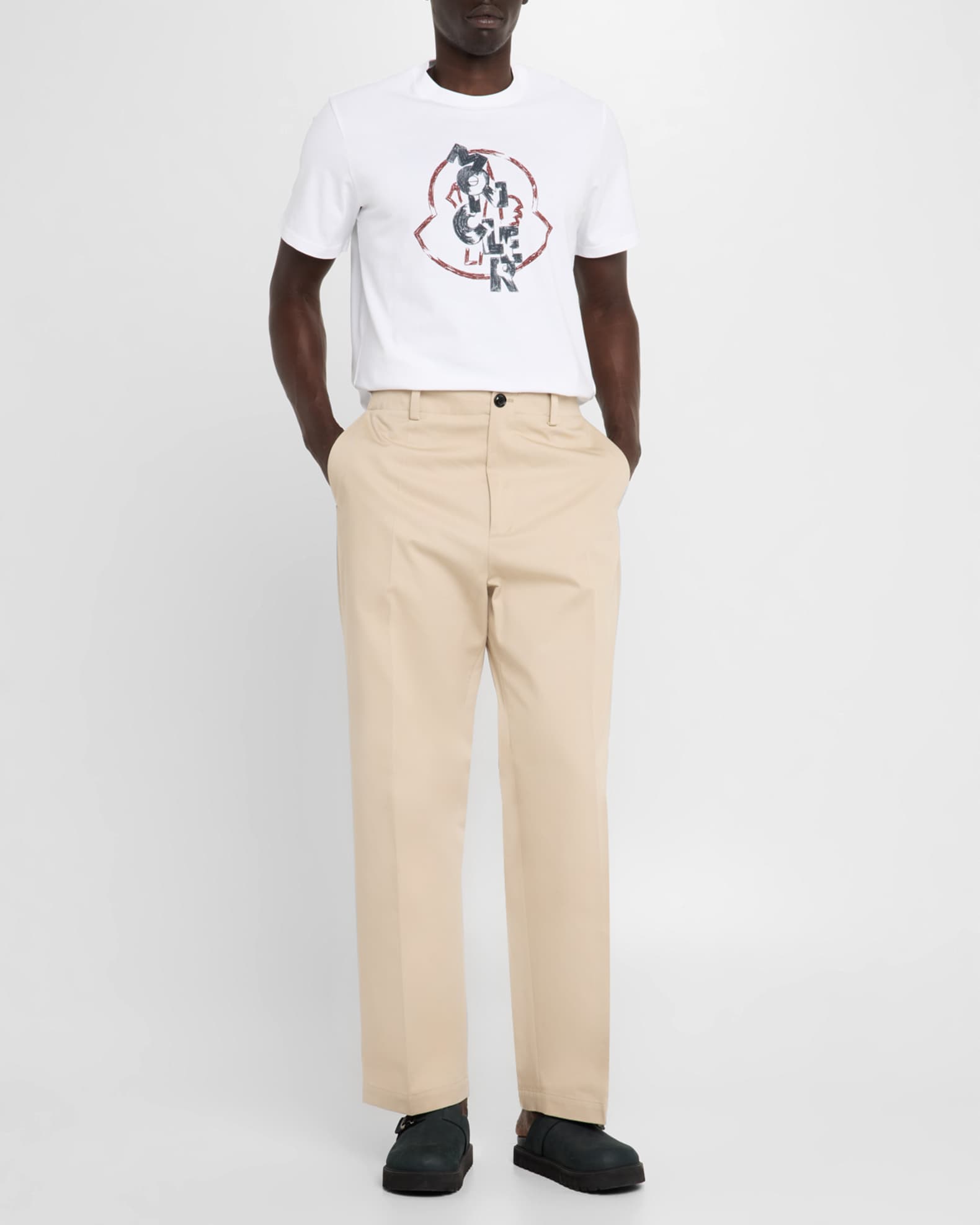 x FRGMT Men's Embroidered Twill Trousers 1