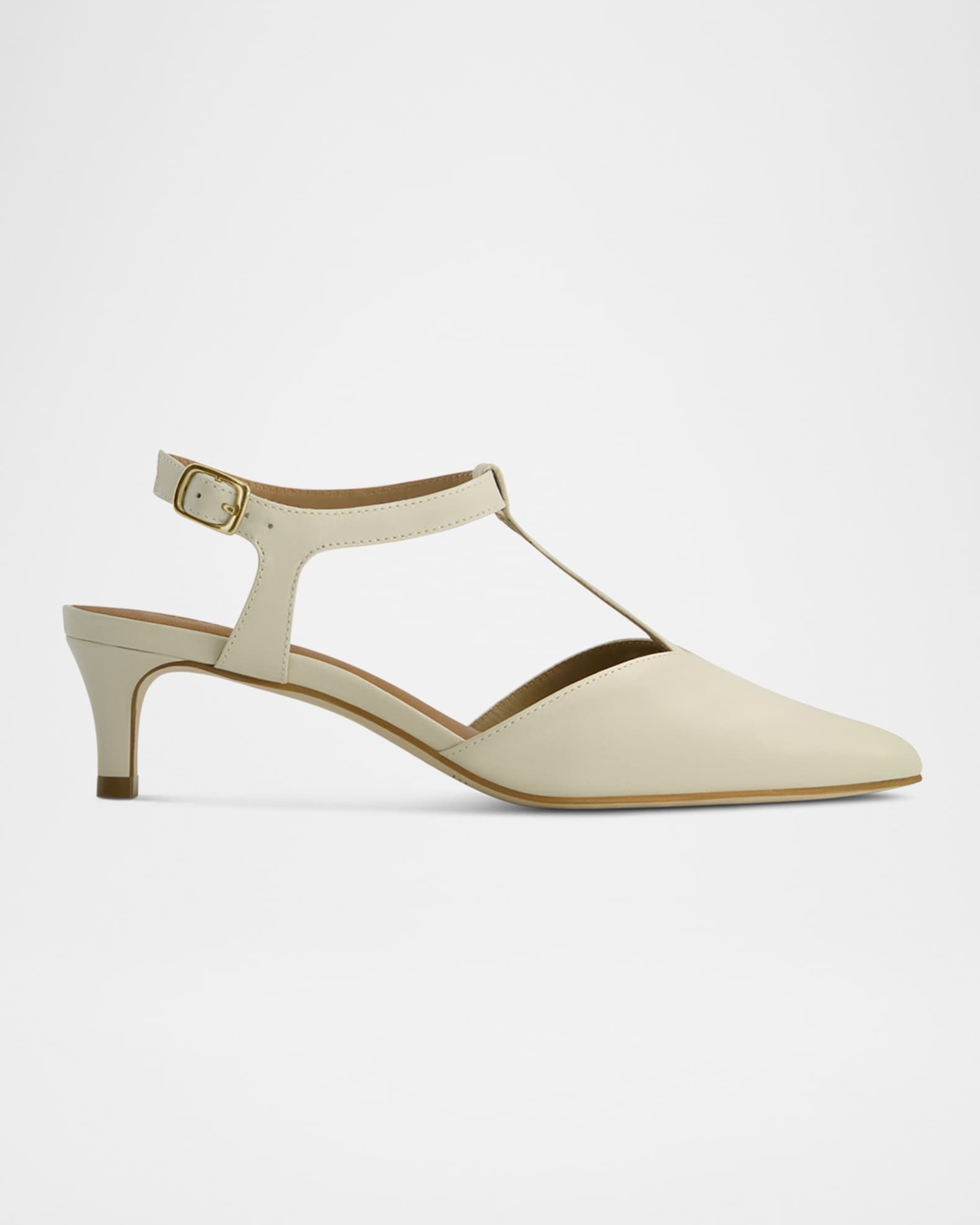 Malta Leather T-Strap Pumps 0