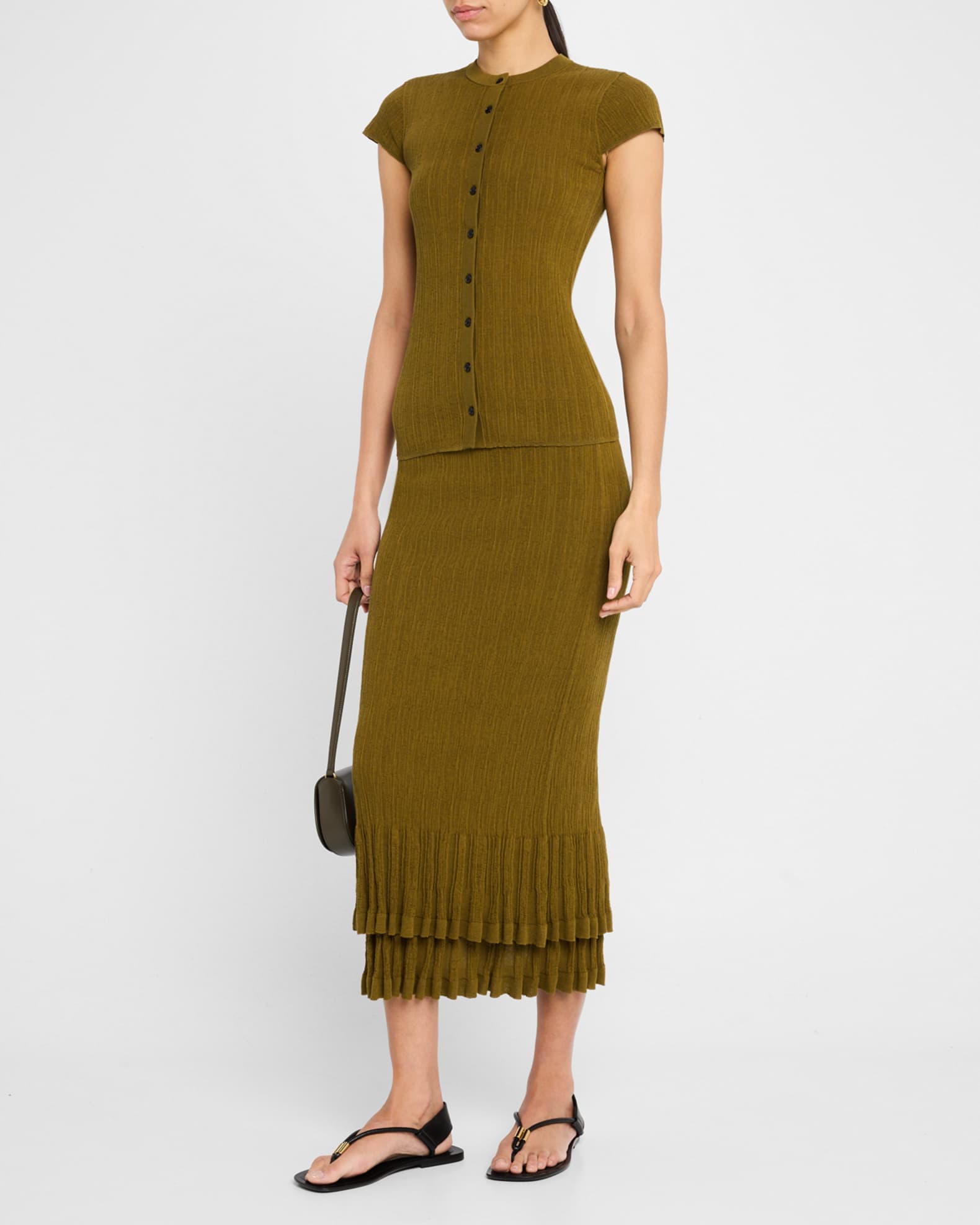 Lexi Ribbed Midi Skirt 1
