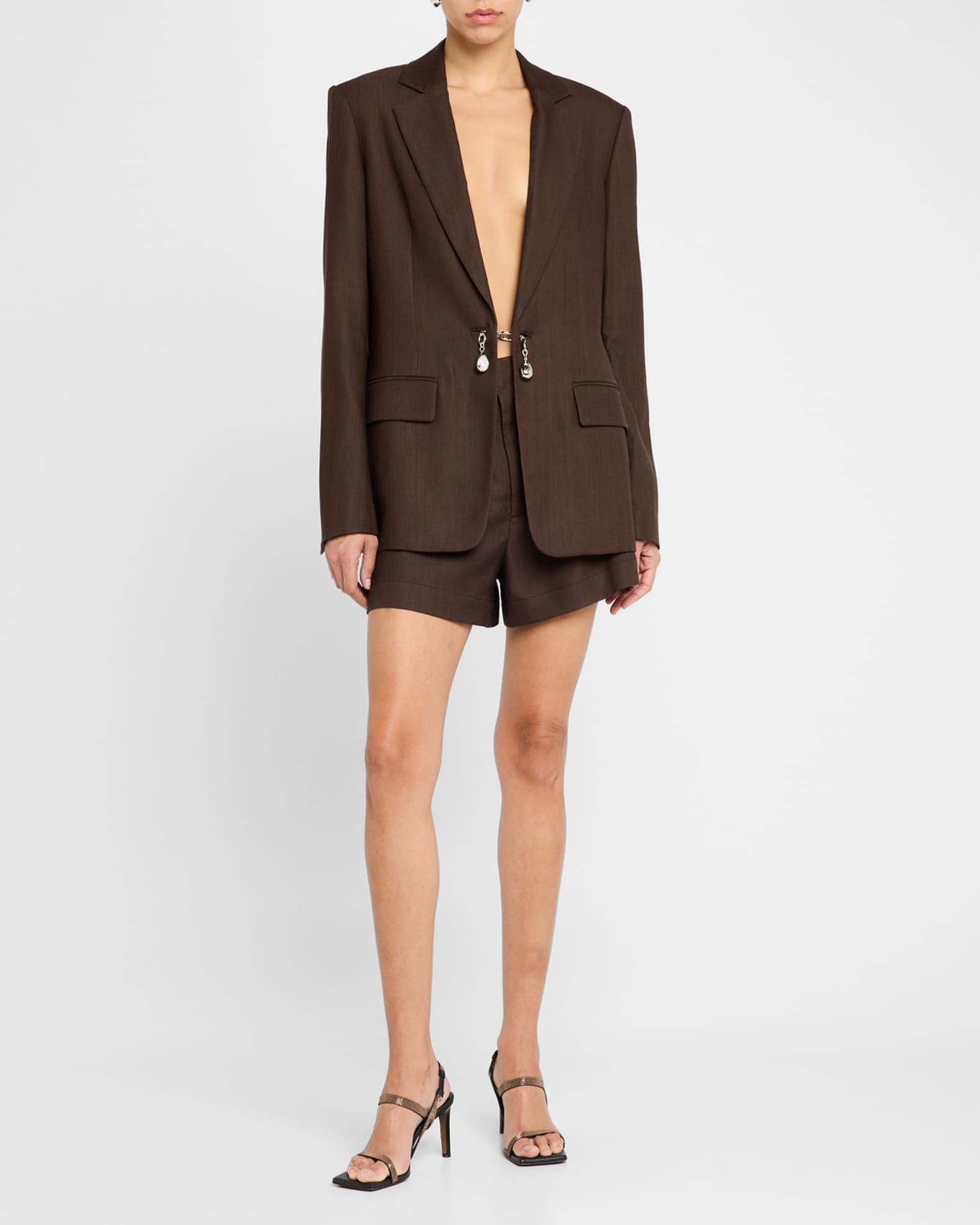 Mel Chain-Embellished Jacket - Thumbnail 2