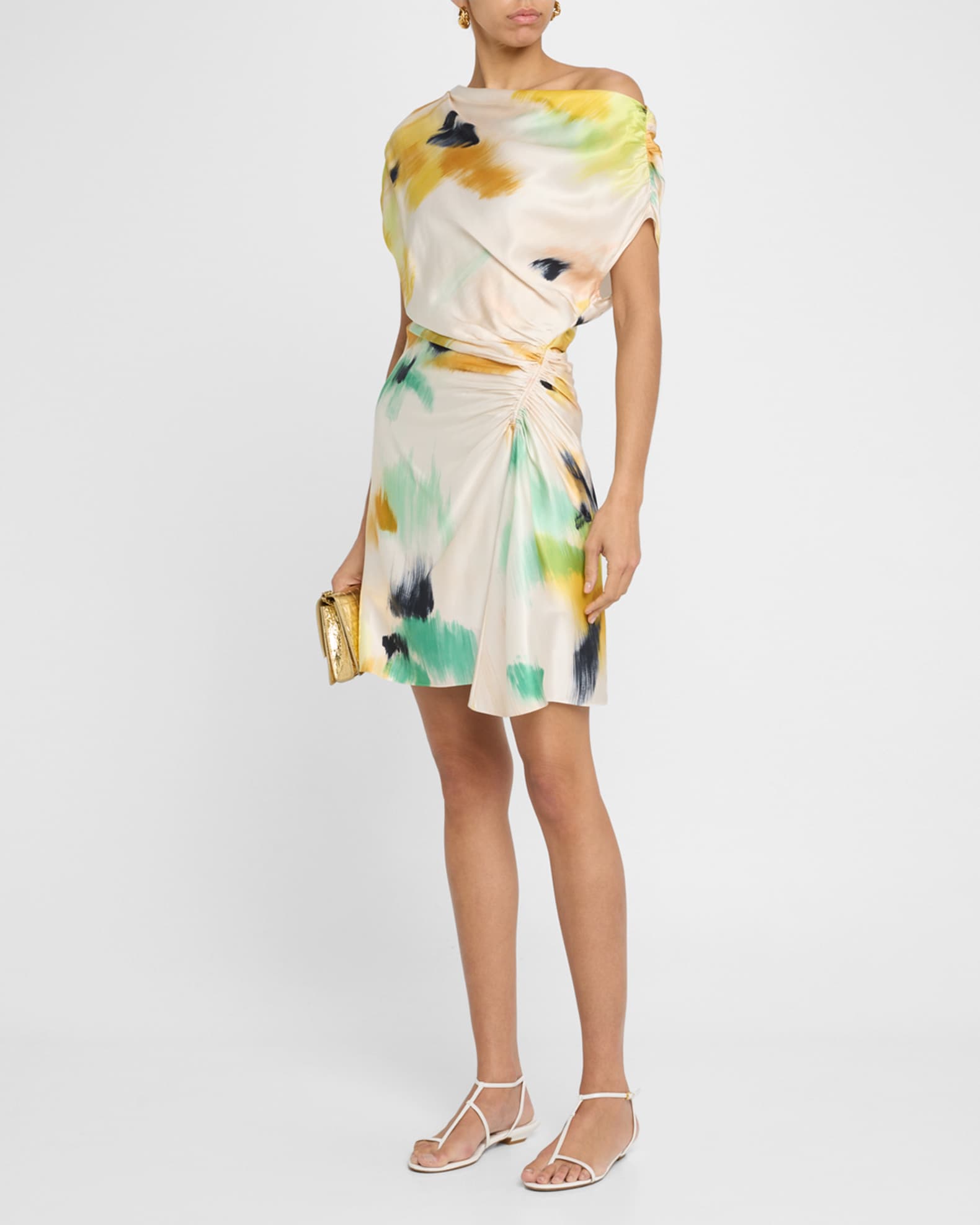 A.L.C. Poppy Draped Mini Dress | Neiman Marcus A.L.C. Poppy Draped Mini Dress | Neiman Marcus