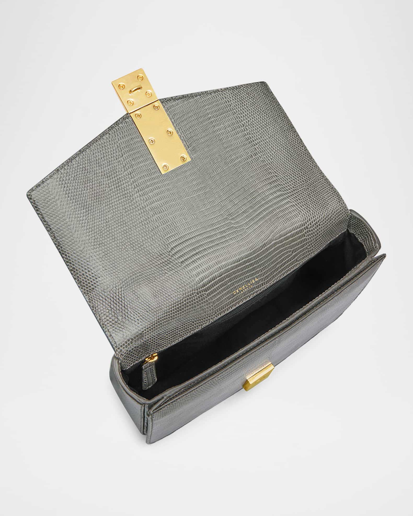 DeMellier The Vancouver Lizard-Embossed Leather Crossbody