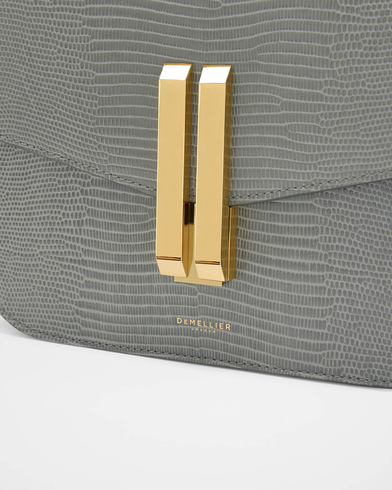 DeMellier The Vancouver Lizard-Embossed Leather Crossbody