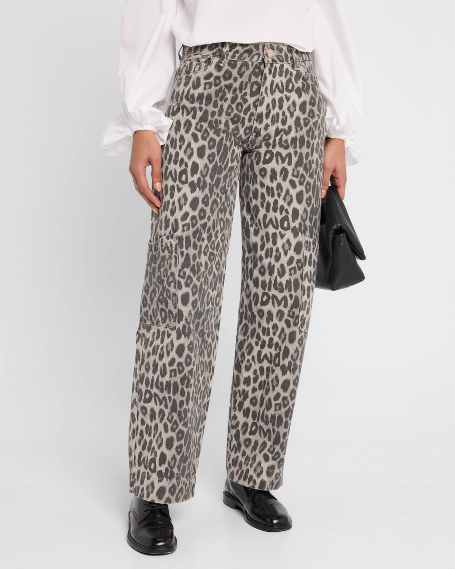Damson Madder Drew Leopard Cargo Pants | Neiman Marcus