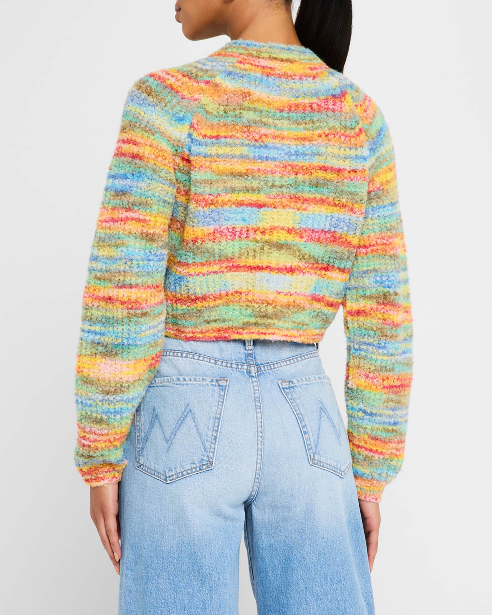 MOTHER The Raglan Crop Alpaca Cardigan | Neiman Marcus MOTHER The Raglan Crop Alpaca Cardigan | Neiman Marcus