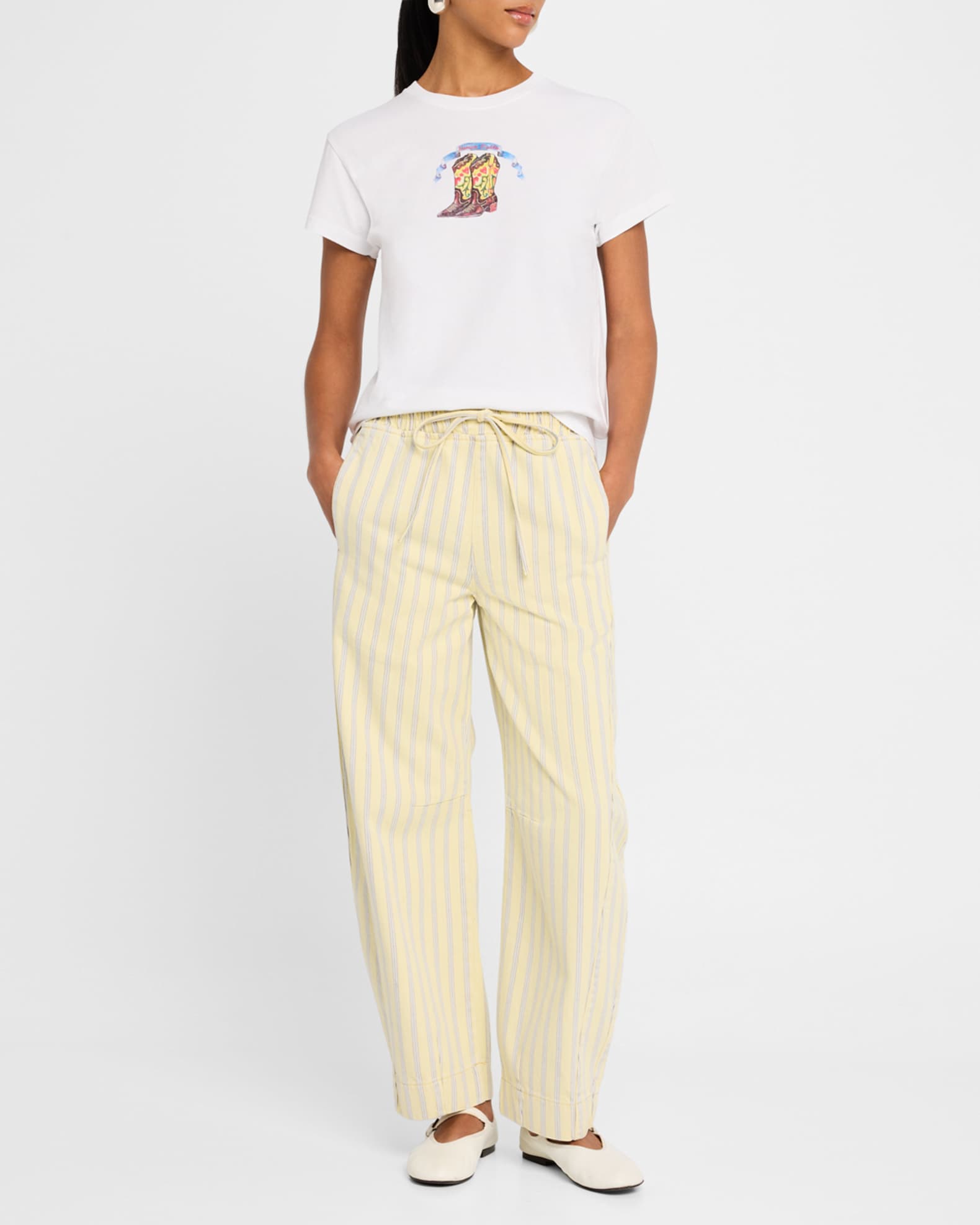 Felix Stripe Twill Jeans 1