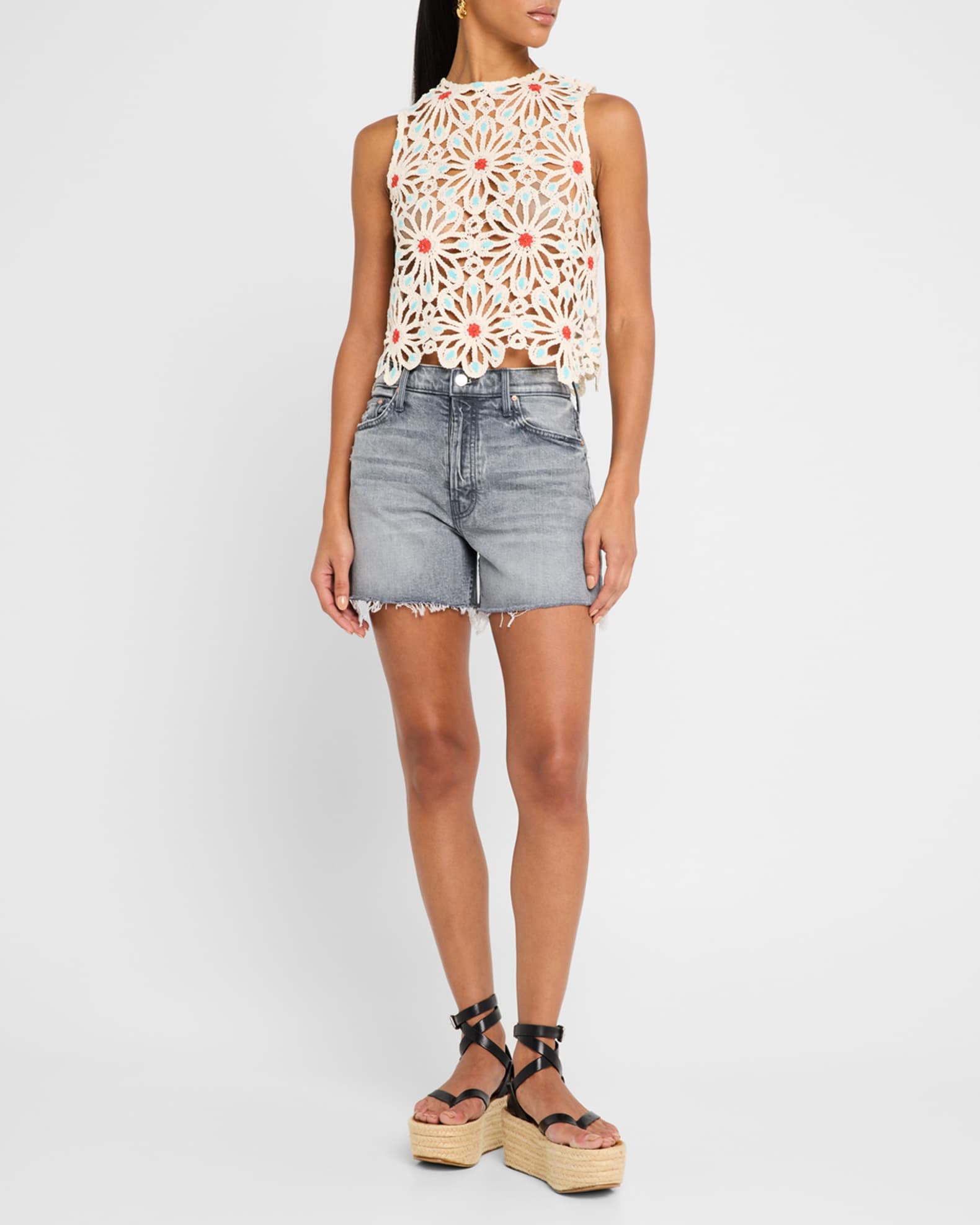 The Skipper Short & Long Fray Denim Shorts 1