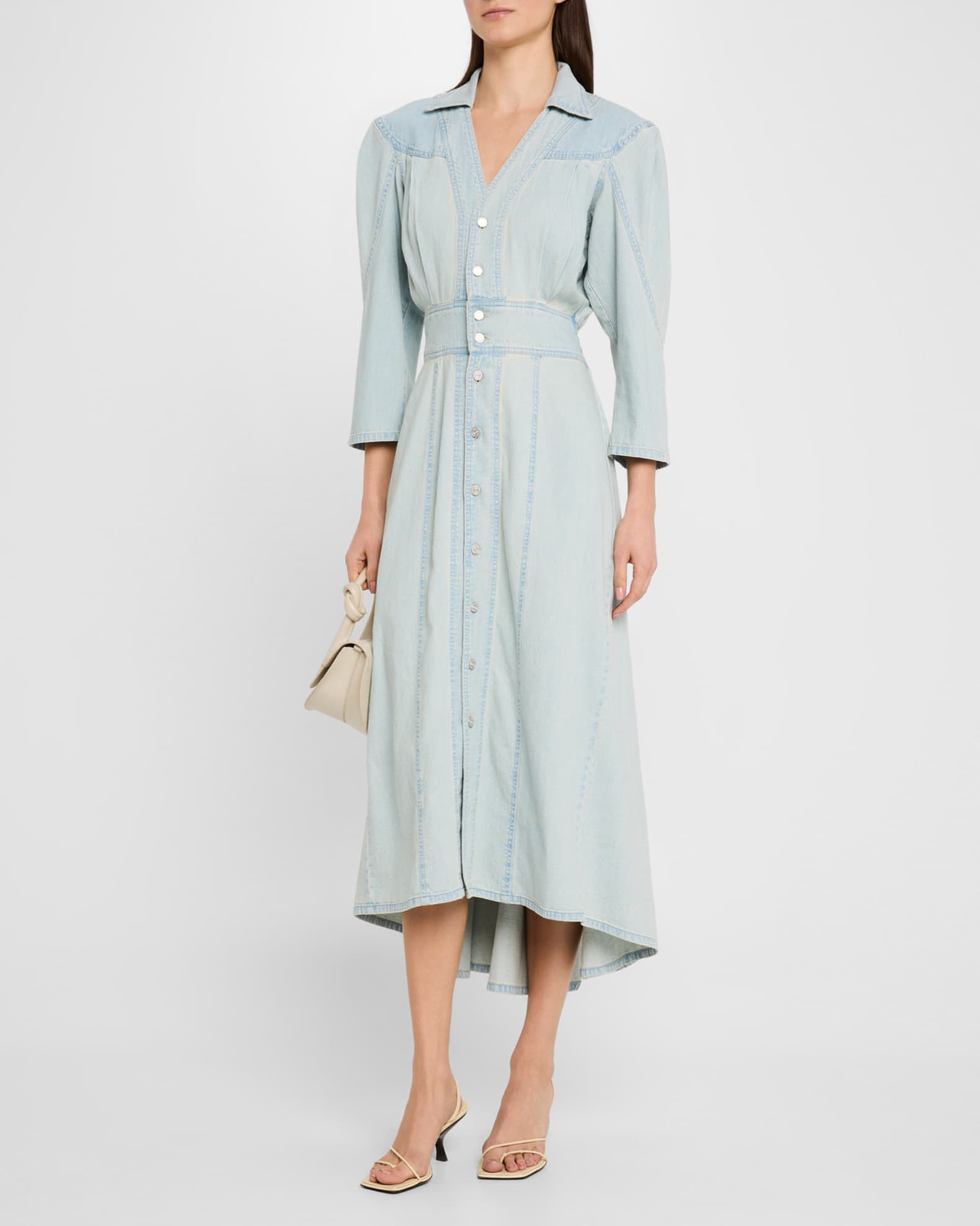 The Rhapsody High-Low Midi Denim Dress 1