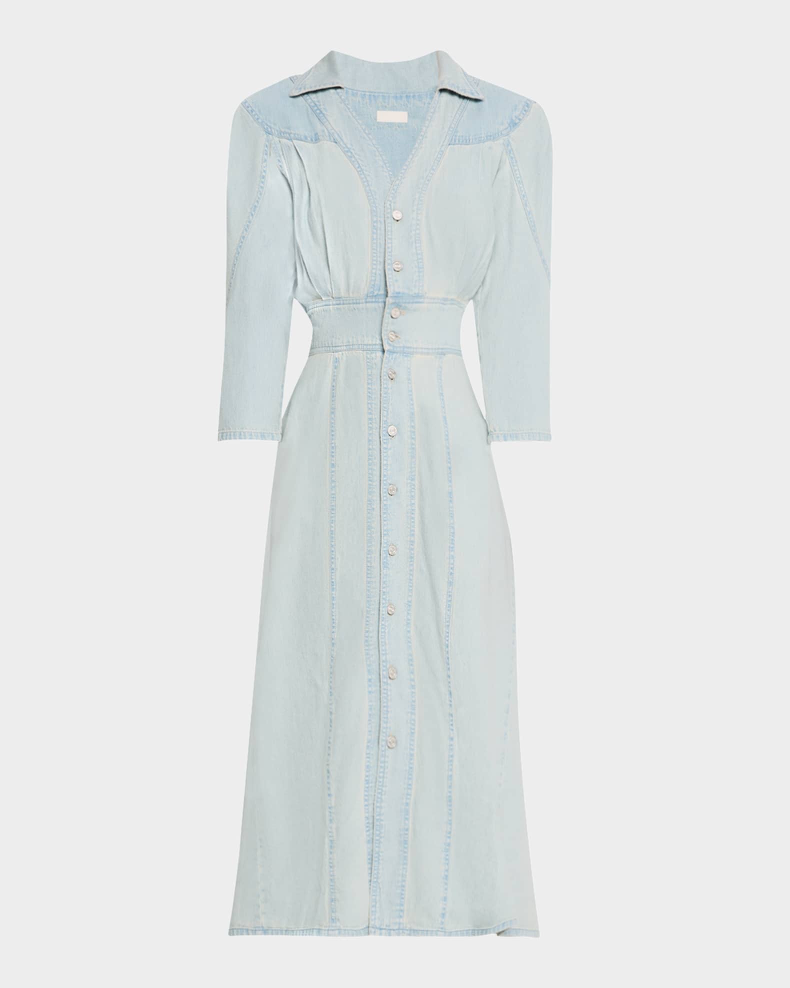 The Rhapsody High-Low Midi Denim Dress 0