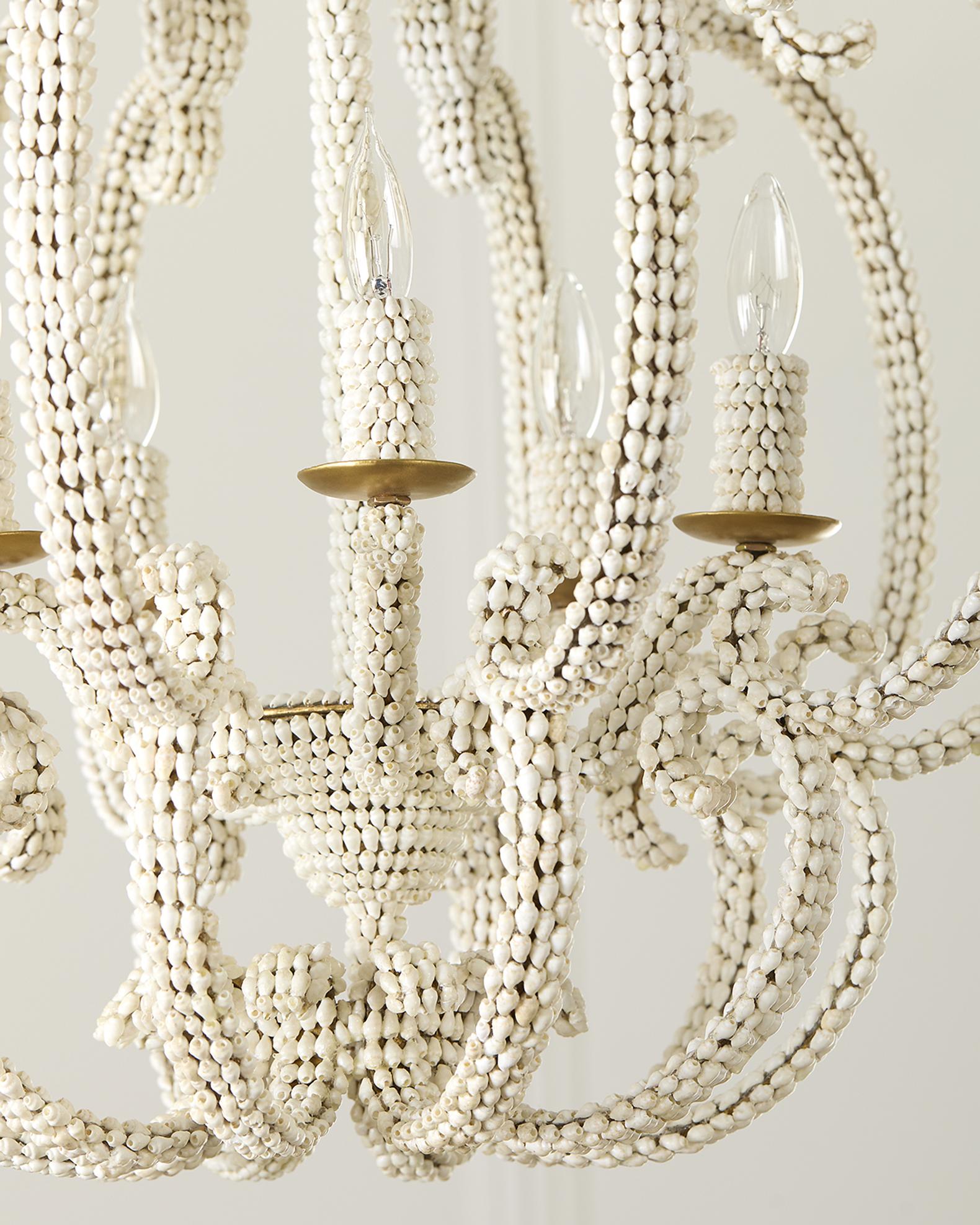 Curated visual reference: Show Stopping Chandelier Designs Reference: Neiman Marcus Scroll Shell 5 Light Chandelier 25