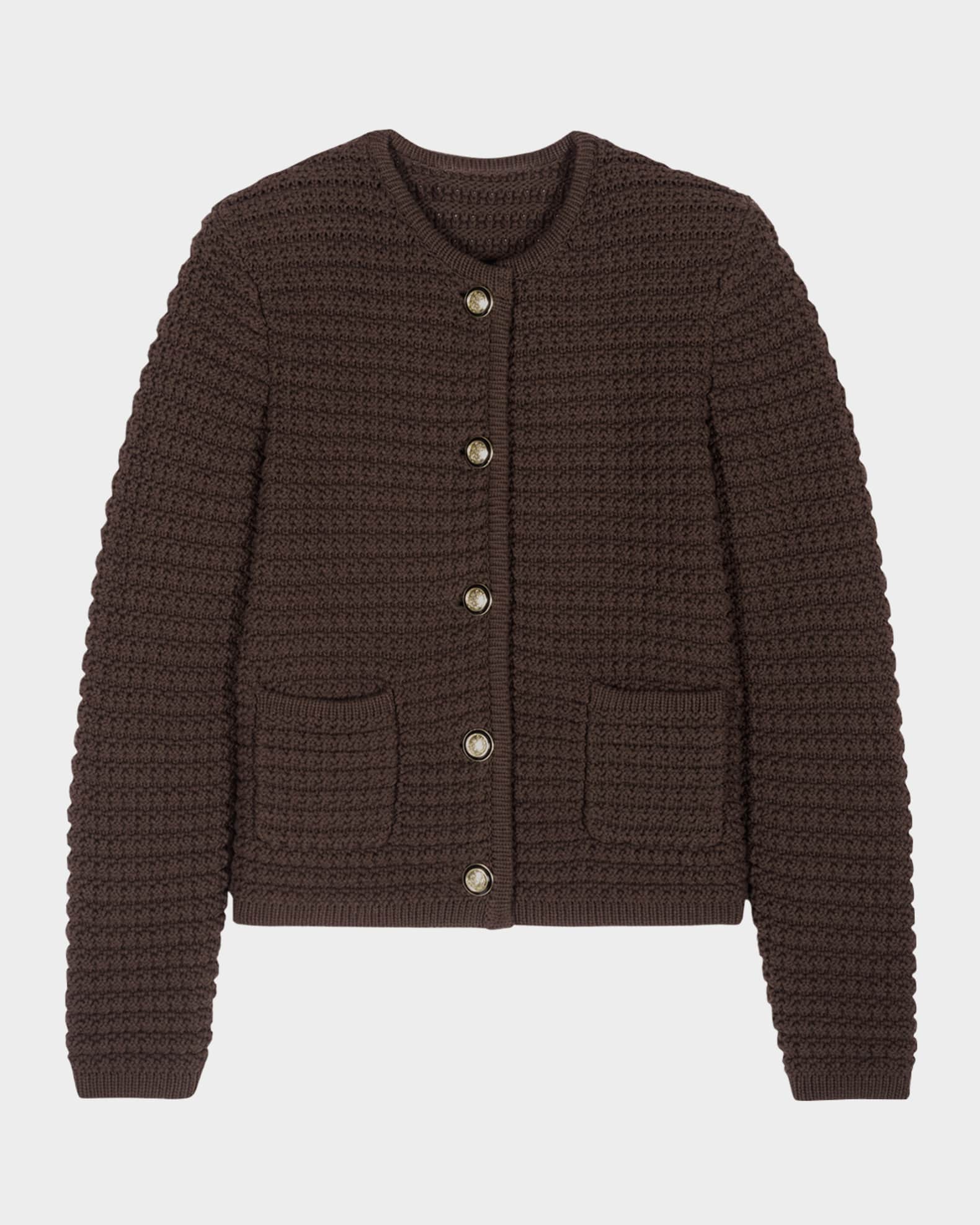 TAJ-TUGIM02TU649 GASPARD STONE CARDIGAN