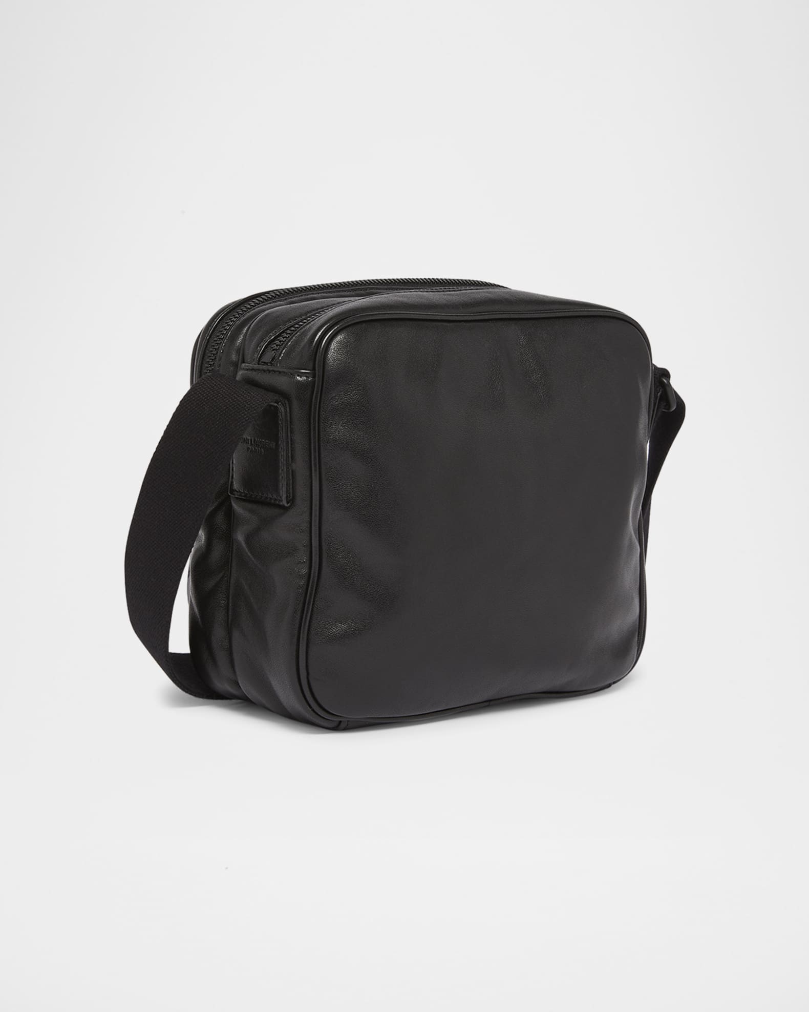 Saint Laurent Men's Niki YSL Cube Camera Bag in Leather
