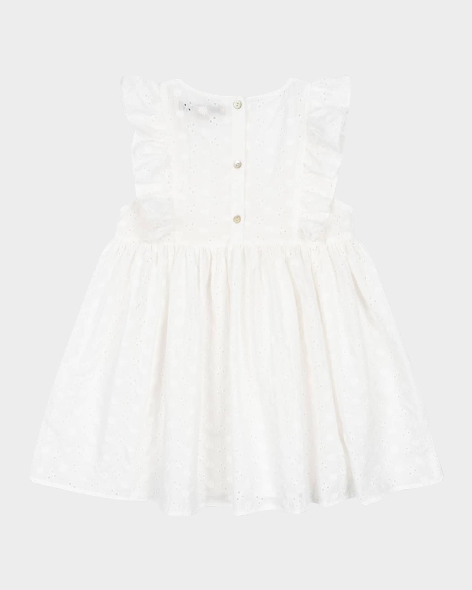 Girl's Lacey Embroidered Dress, Size 9M-10 1
