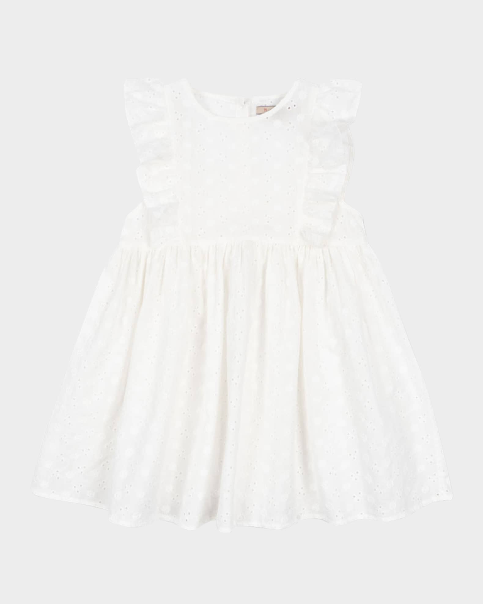 Girl's Lacey Embroidered Dress, Size 9M-10 0