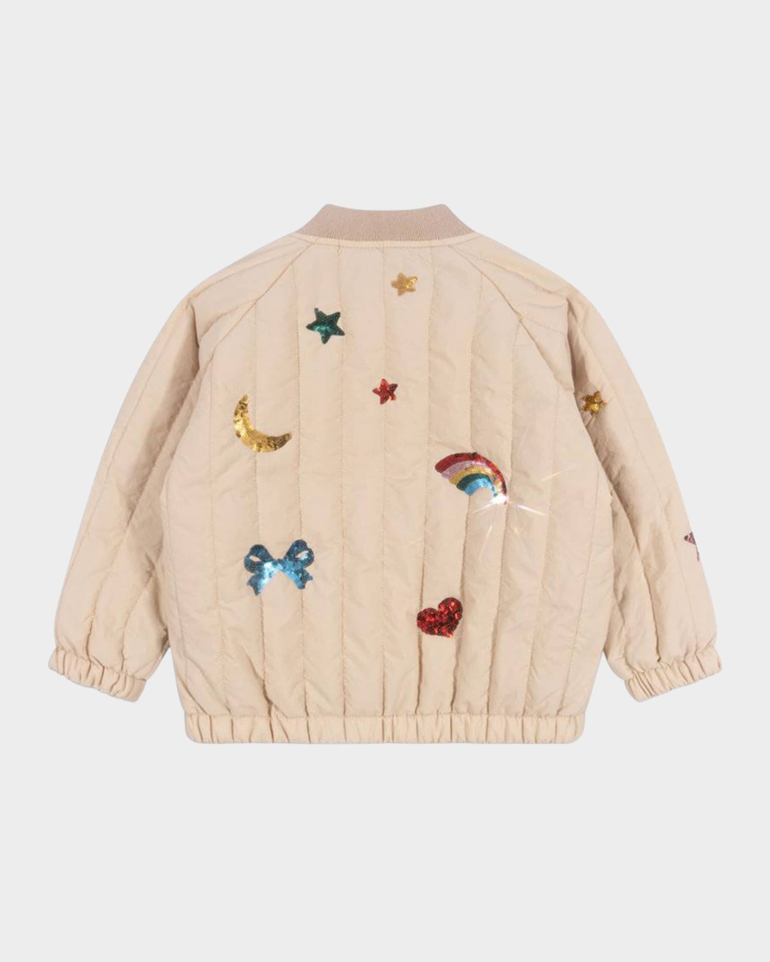Konges Slojd Girl's Juno Sequined Scattered Patches Bomber