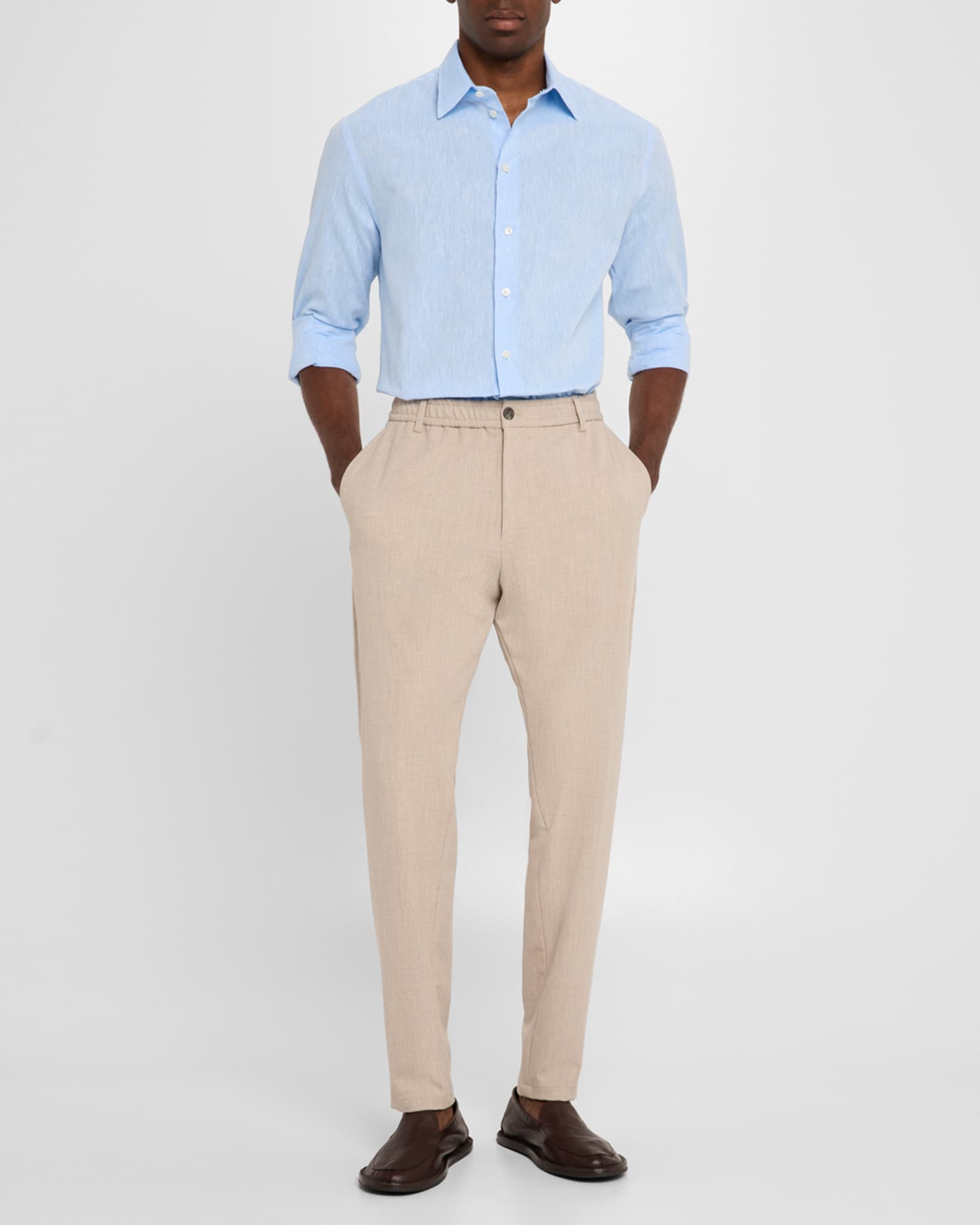 Men's Linen and Cotton Sport Shirt 1