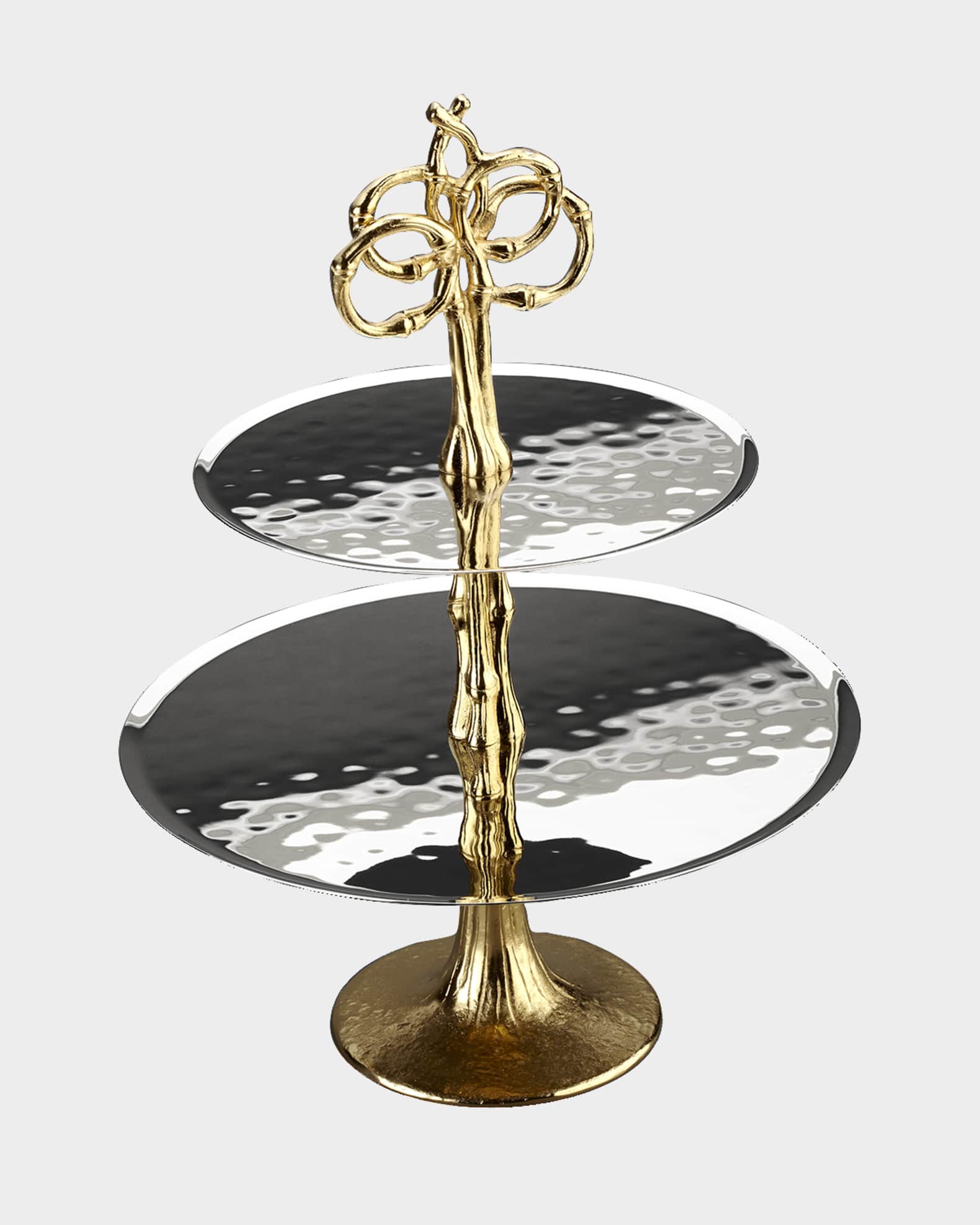 L'Objet Evoca 24K GoldPlated 2Tier Server Neiman Marcus