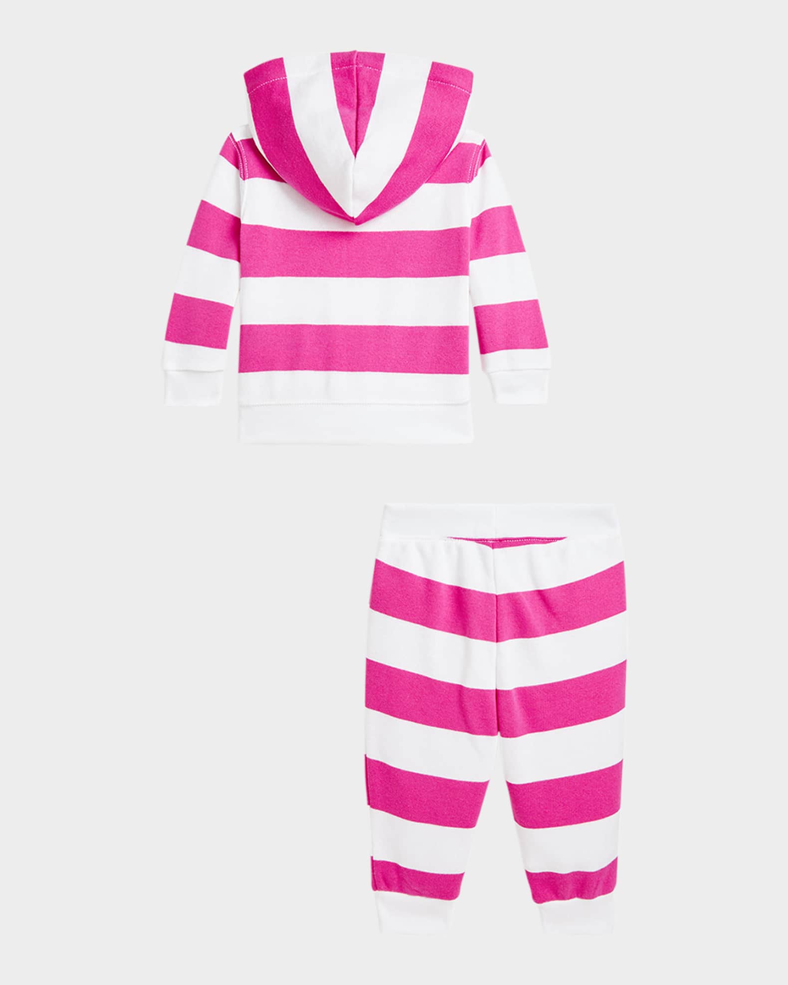 Girl's French Terry & Jogger Pants Set, Size 3M-18M 1