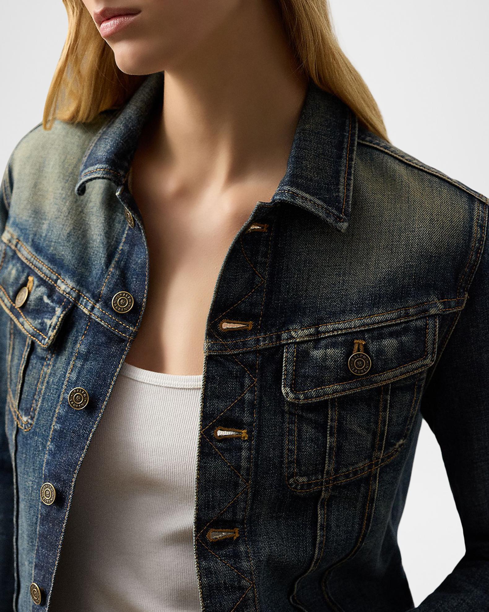 Ralph Lauren Collection Rigby Denim Trucker Jacket | Neiman Marcus
