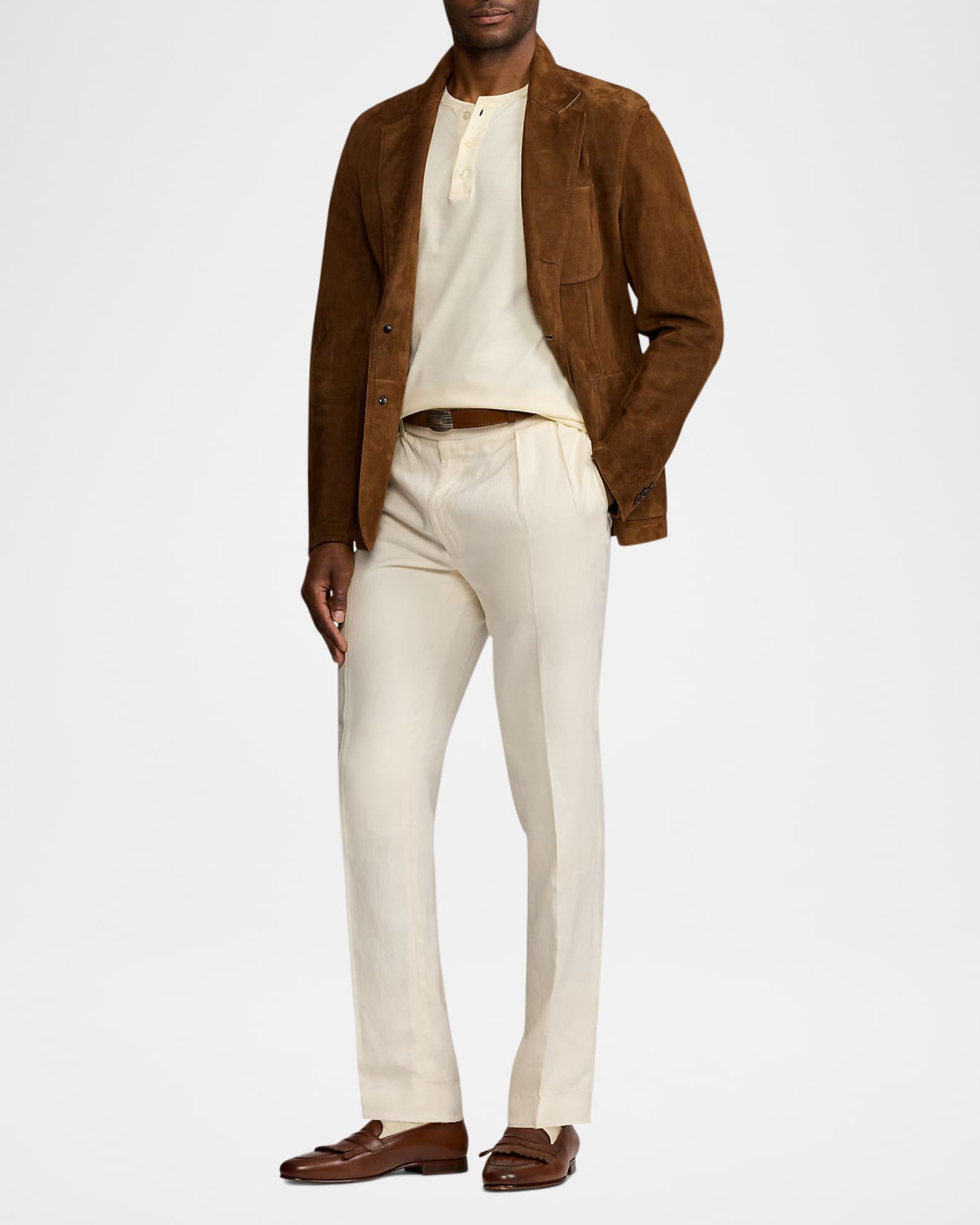 Men's Interlock Henley Shirt - Thumbnail 2