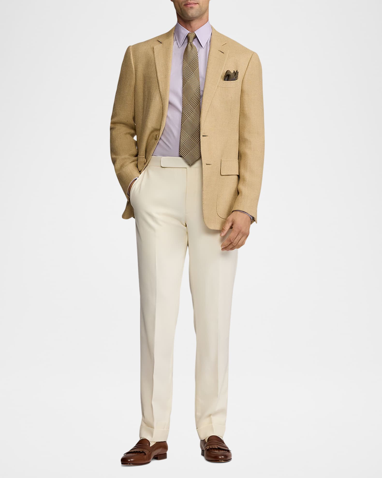 Men's Kent Hand-Tailored Herringbone Jacket - Thumbnail 2