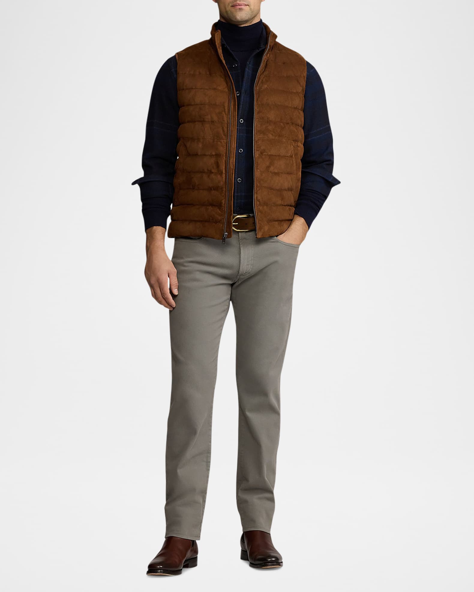 Men's Plaid Wool-Blend Shirt - Thumbnail 2