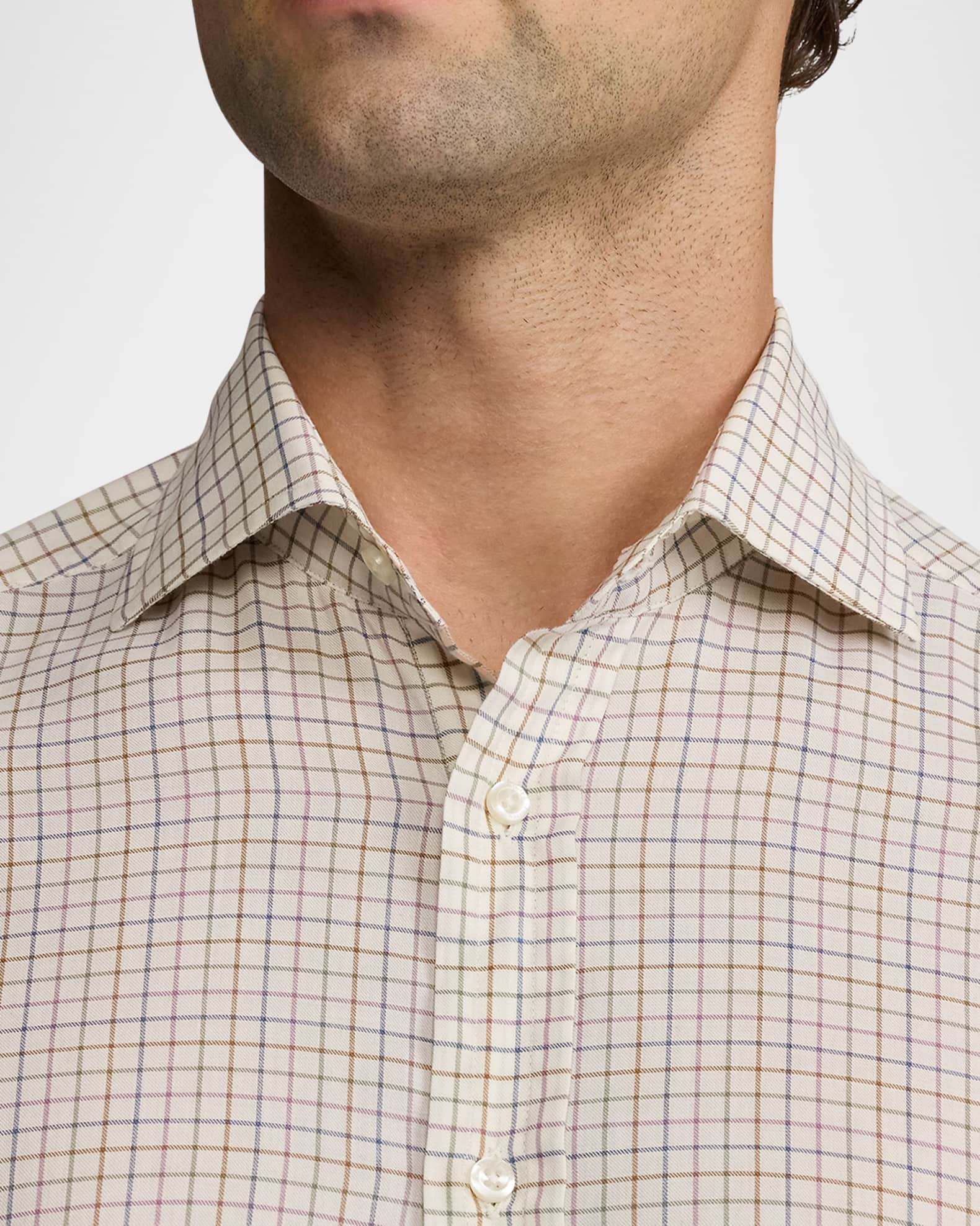 Men s Tattersall Twill Sport Shirt
