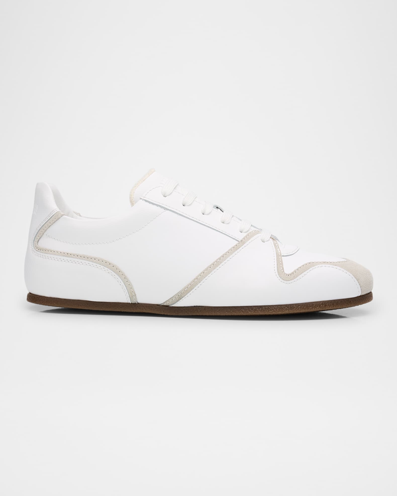 Men's Leather and Suede Low-Top Sneakers 0