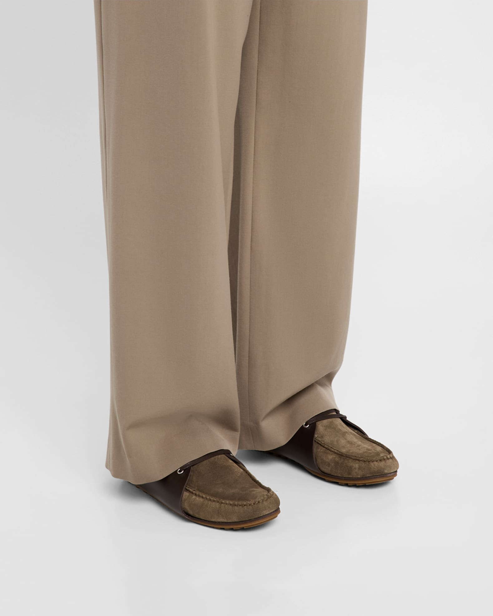 Men's Suede and Leather Moccasin Drivers 1