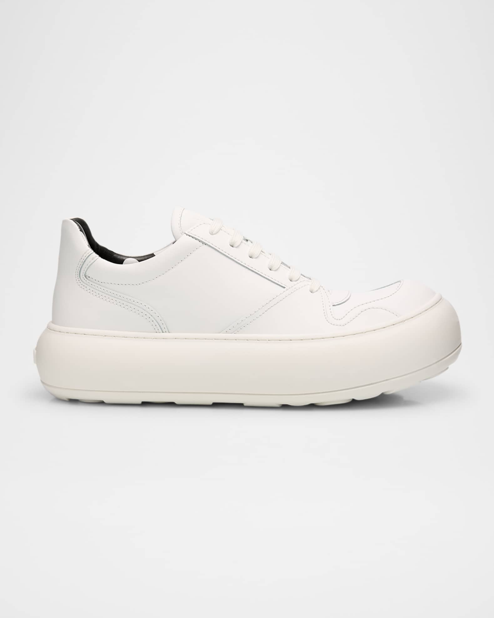 Men's Chunky Leather Low-Top Sneakers 0