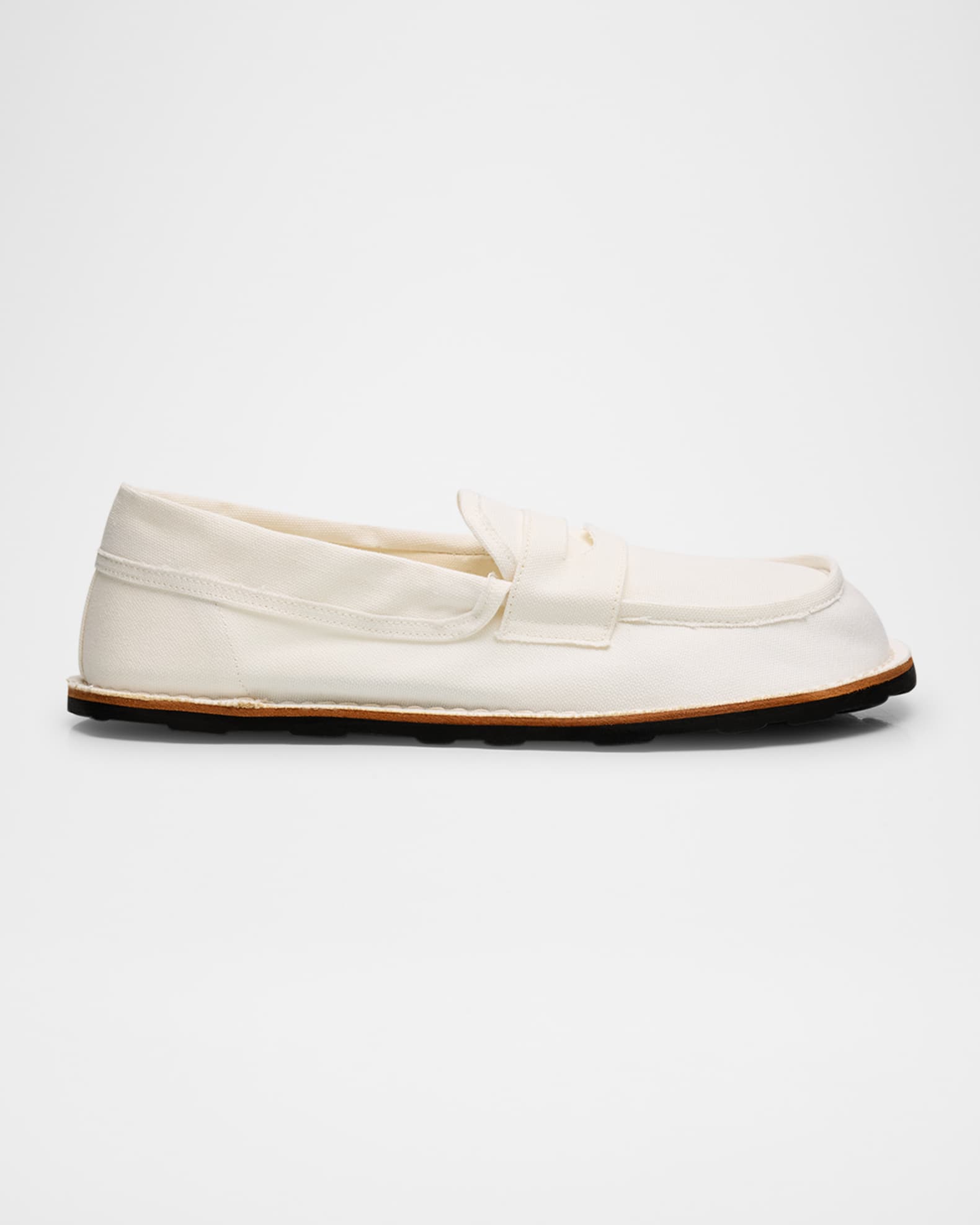 Men's Canvas Moc-Toe Penny Loafers 0